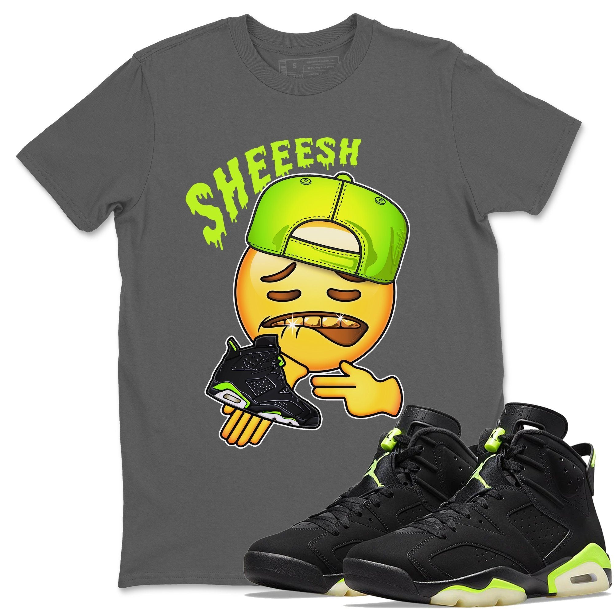 Jordan 6 Electric Green Shirt To Match Jordans Sheesh Sneaker Tees Jordan 6 Electric Green Drip Gear Zone Sneaker Matching Clothing Unisex Shirts