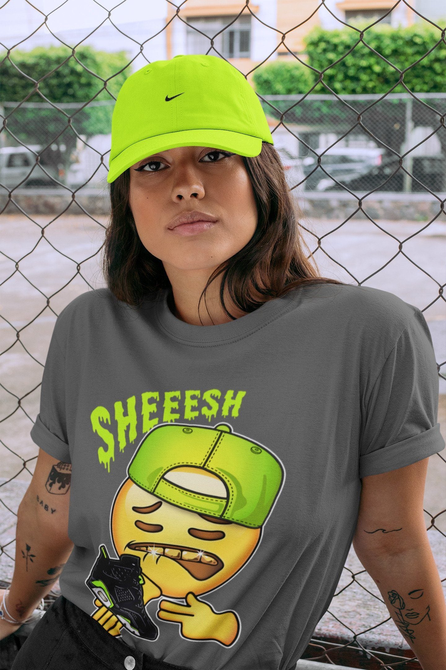 Jordan 6 Electric Green Shirt To Match Jordans Sheesh Sneaker Tees Jordan 6 Electric Green Drip Gear Zone Sneaker Matching Clothing Unisex Shirts