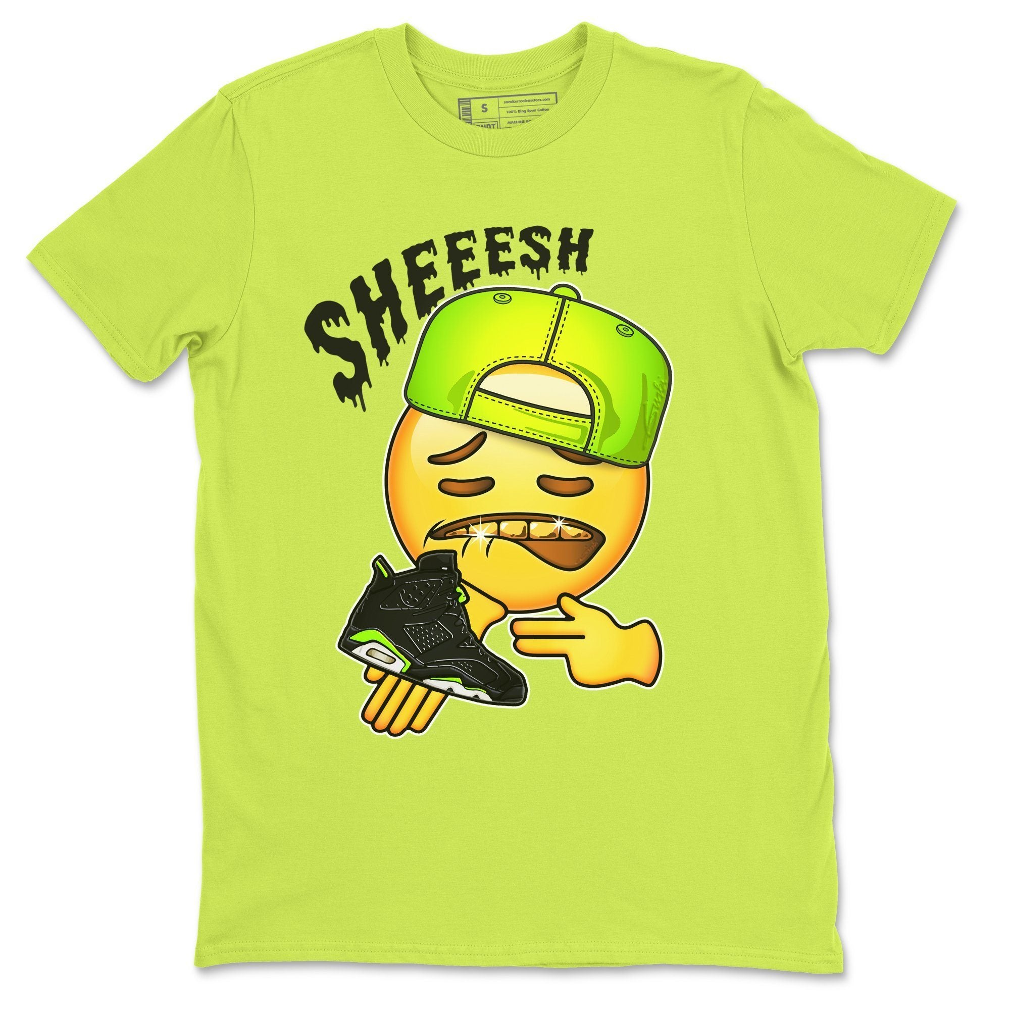 Jordan 6 Electric Green Shirt To Match Jordans Sheesh Sneaker Tees Jordan 6 Electric Green Drip Gear Zone Sneaker Matching Clothing Unisex Shirts
