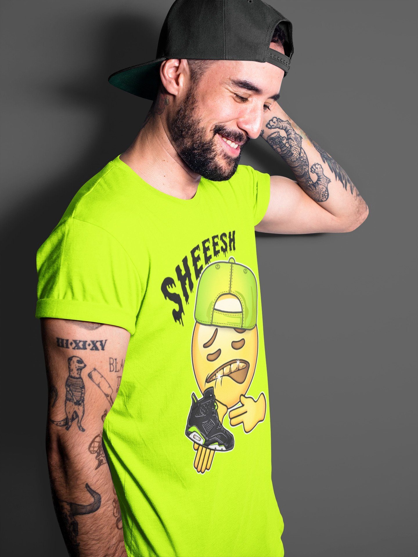 Jordan 6 Electric Green Shirt To Match Jordans Sheesh Sneaker Tees Jordan 6 Electric Green Drip Gear Zone Sneaker Matching Clothing Unisex Shirts