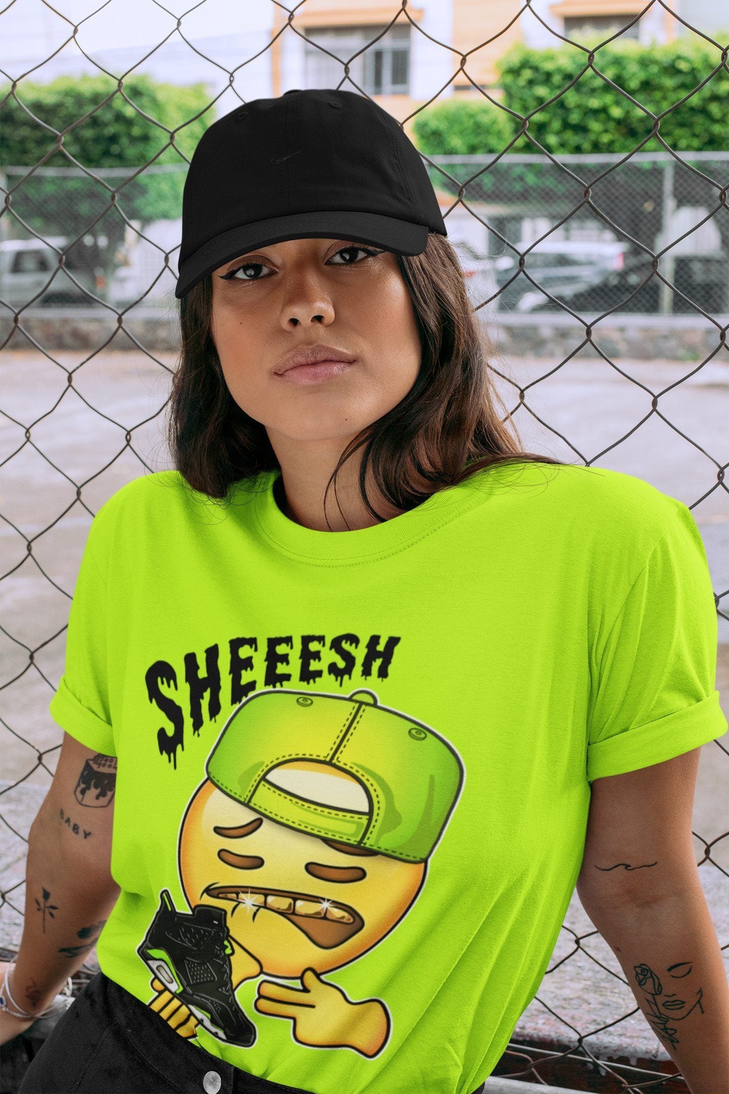 Jordan 6 Electric Green Shirt To Match Jordans Sheesh Sneaker Tees Jordan 6 Electric Green Drip Gear Zone Sneaker Matching Clothing Unisex Shirts