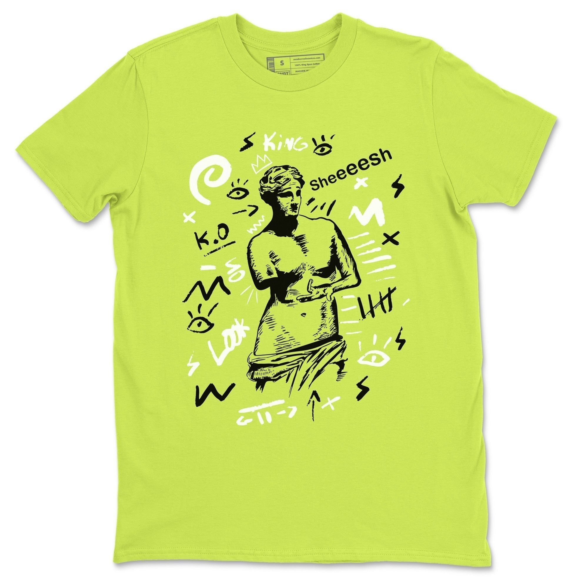 Jordan 6 Electric Green Shirt To Match Jordans Sheesh Meme Sneaker Tees Jordan 6 Electric Green Drip Gear Zone Sneaker Matching Clothing Unisex Shirts