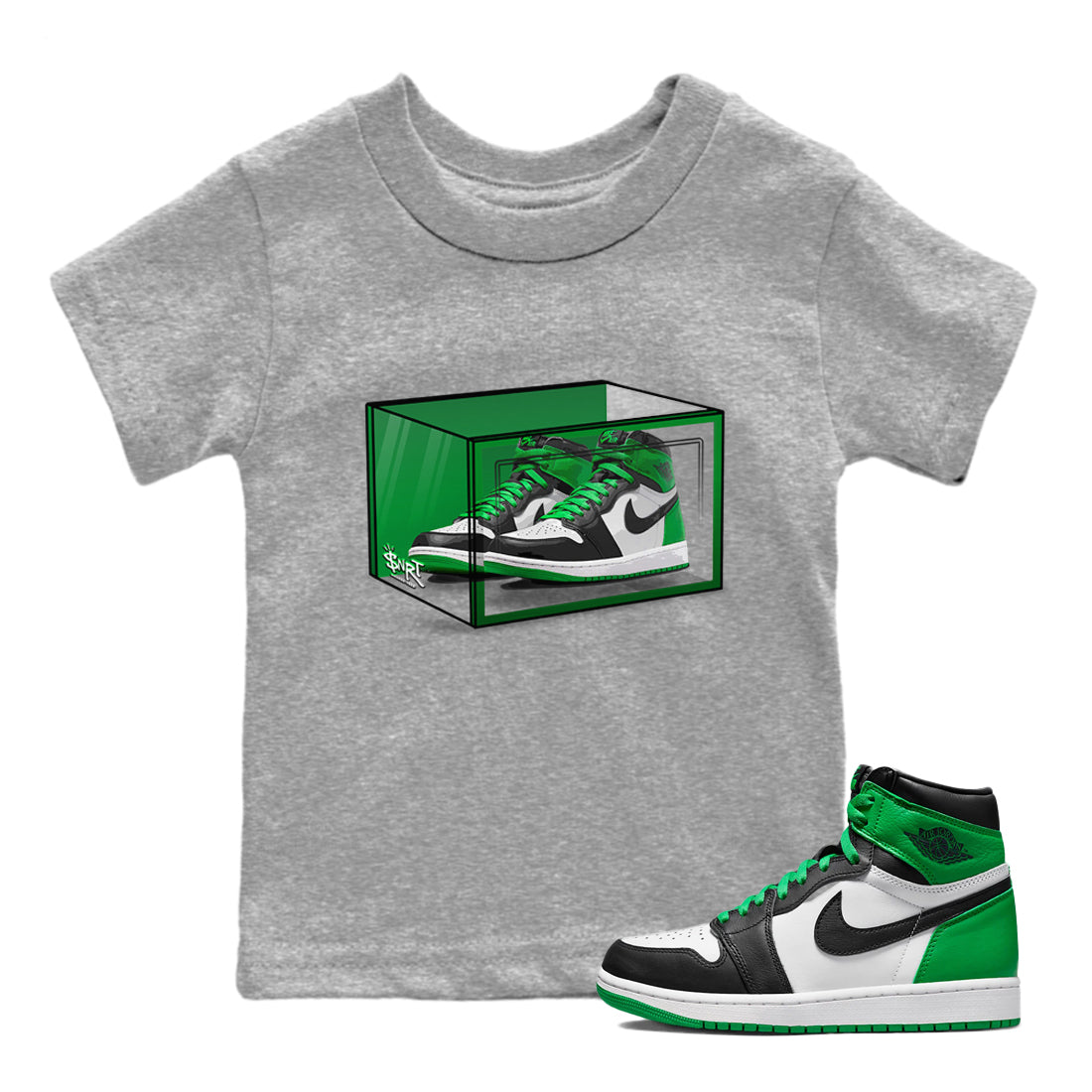 Air Jordan 1 Celtics Shoe Box Baby and Kids Shirts Air Jordan 1 Celtics Kids Shirts Size Chart