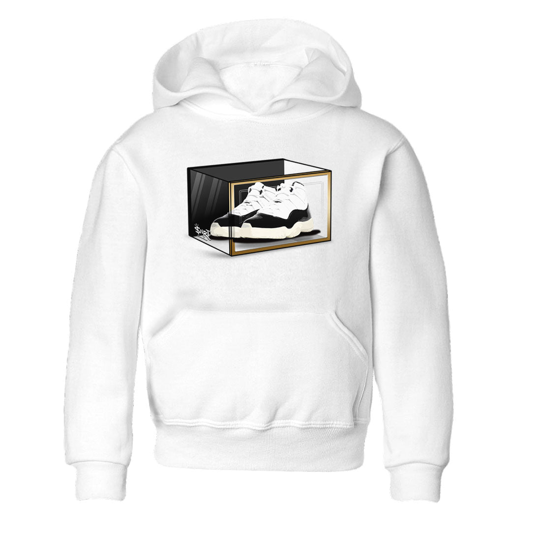 11s Gratitude shirt to match jordans Shoe Box sneaker tees Air Jordan 11 Gratitude Drip Gear Zone Sneaker Matching Shirt Baby Toddler White 2 T-Shirt