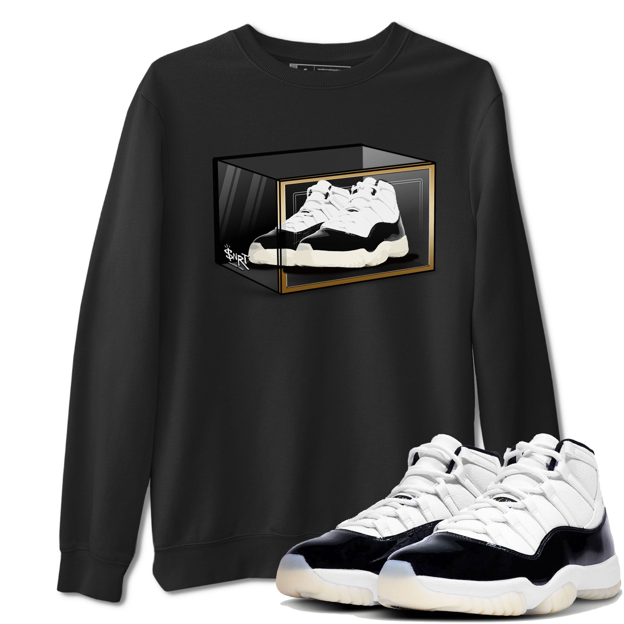11s Gratitude shirt to match jordans Shoe Box sneaker tees Air Jordan 11 Gratitude Drip Gear Zone Sneaker Matching Shirt Unisex Black 1 T-Shirt