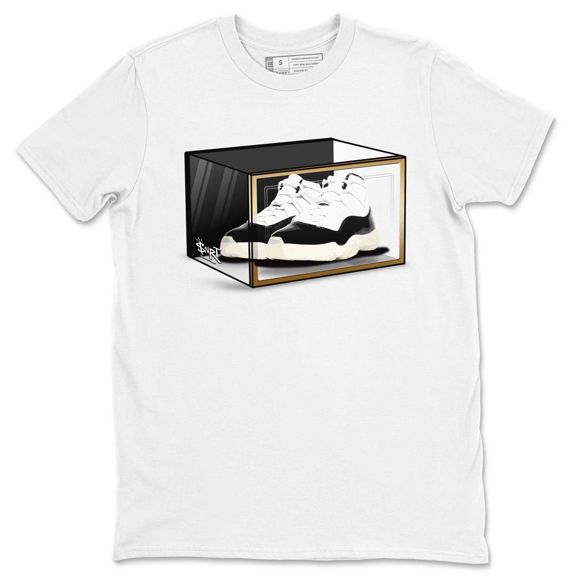 11s Gratitude shirt to match jordans Shoe Box sneaker tees Air Jordan 11 Gratitude Drip Gear Zone Sneaker Matching Shirt Unisex White 2 T-Shirt