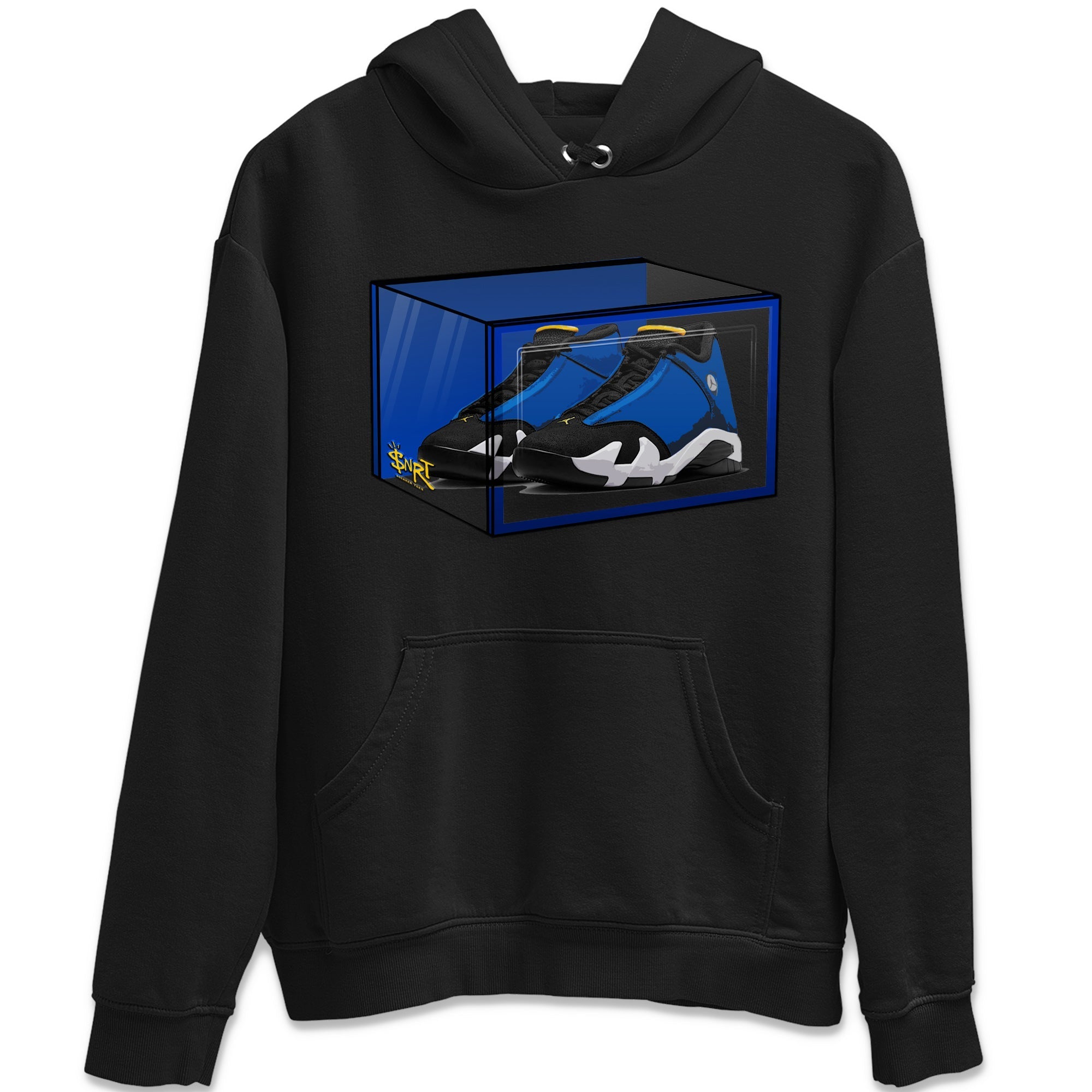 Air Jordan 14 Laney Sneaker Match Tees Shoe Box Sneaker Tees Jordan 14 Laney Sneaker Release Tees Unisex Shirts Black 2