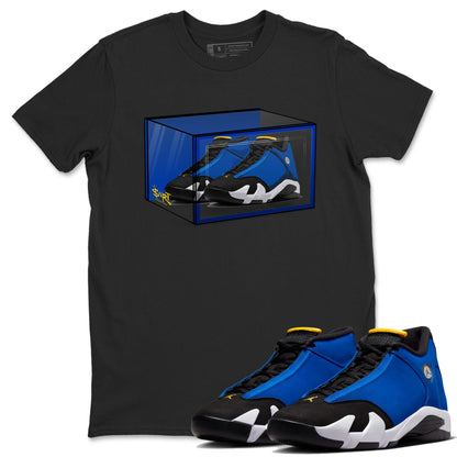 Air Jordan 14 Laney Sneaker Match Tees Shoe Box Sneaker Tees Jordan 14 Laney Sneaker Release Tees Unisex Shirts Black 1