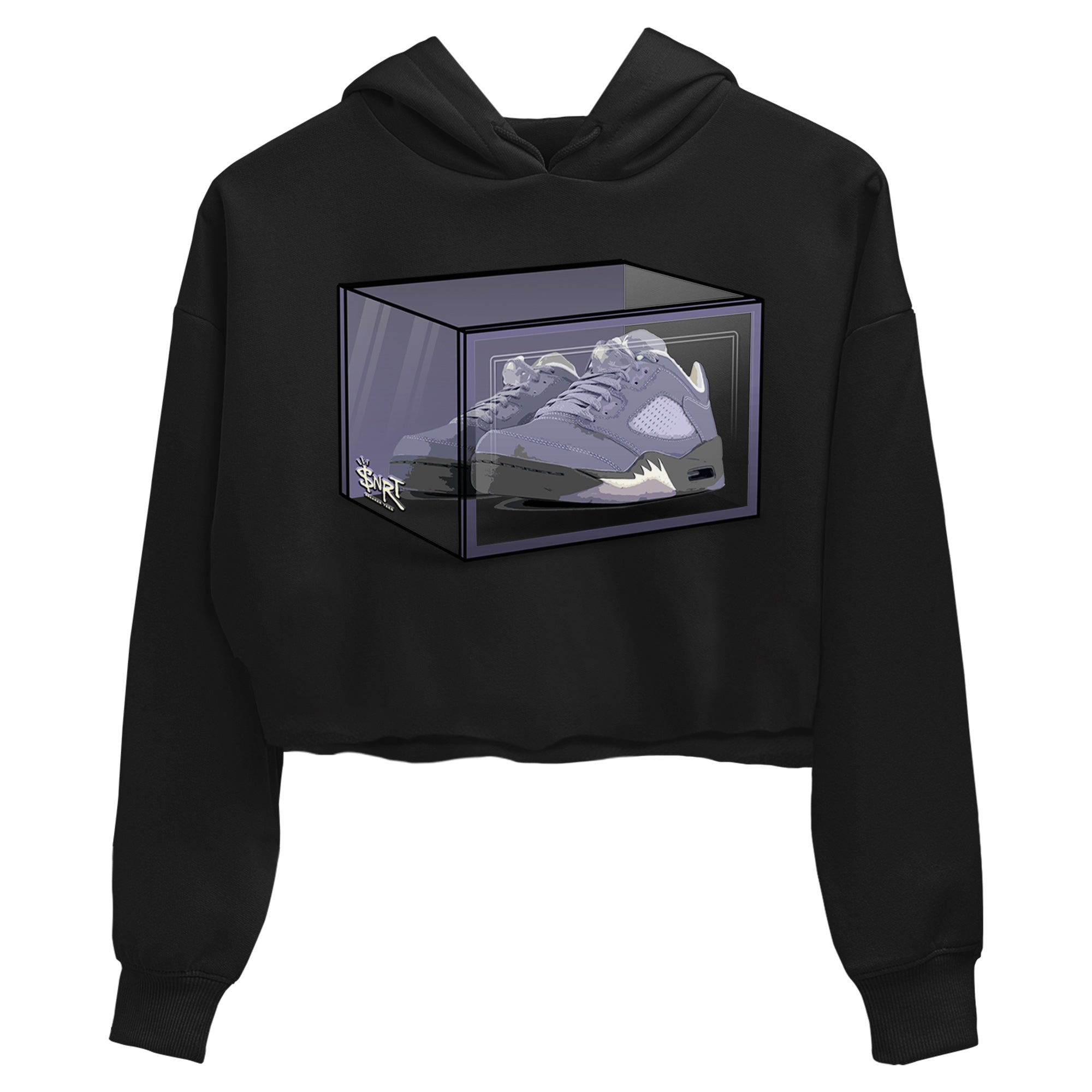 Air Jordan 5 Indigo Haze Sneaker Match Tees Shoe Box Sneaker Tees 5s Indigo Haze Sneaker Release Tees Women's Shirts Black 2