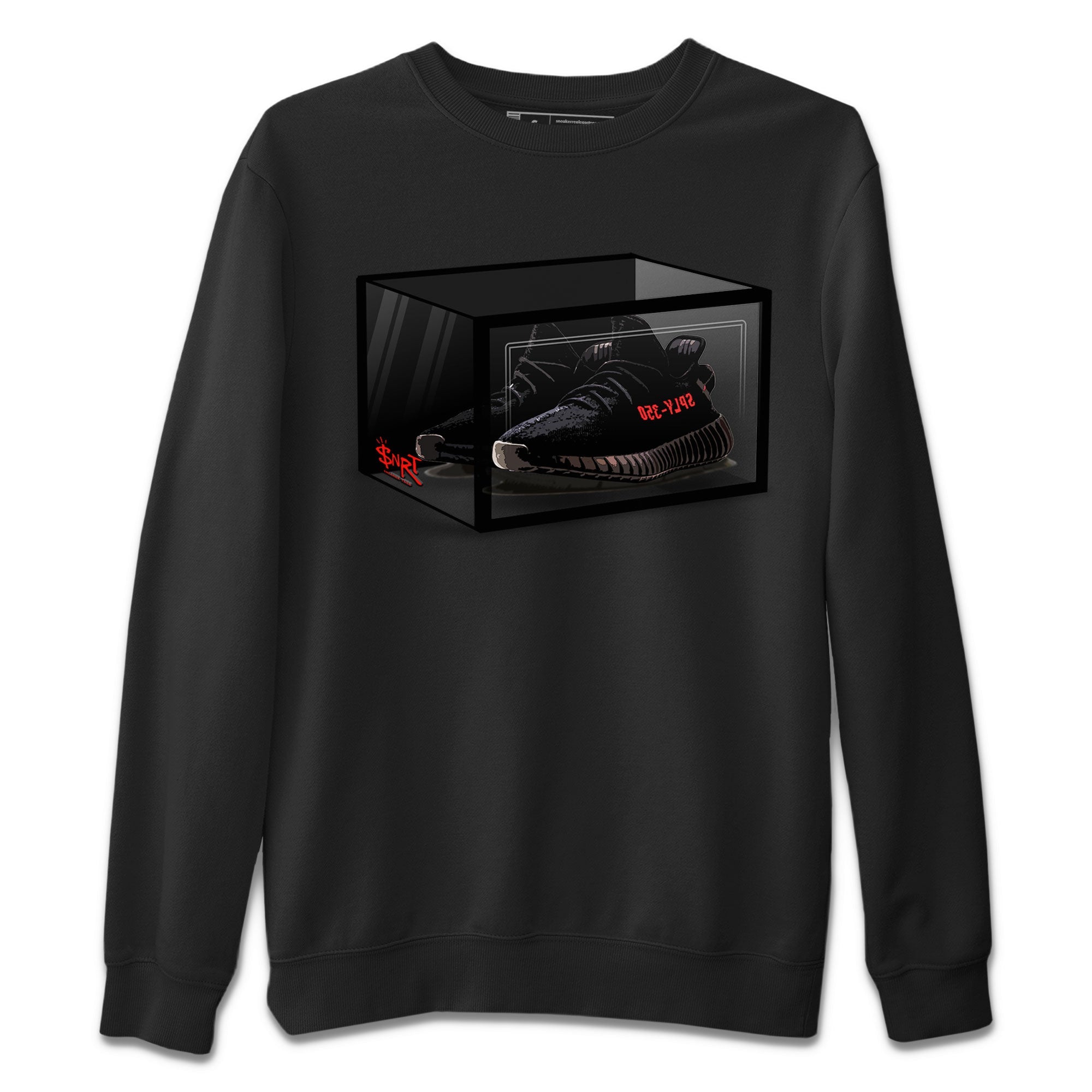 Adidas Yeezy Boost 350 V2 Bred shirt to match jordans Shoe Box Streetwear Sneaker Shirt Yeezy 350 Bred Drip Gear Zone Sneaker Matching Clothing Unisex Black 2 T-Shirt