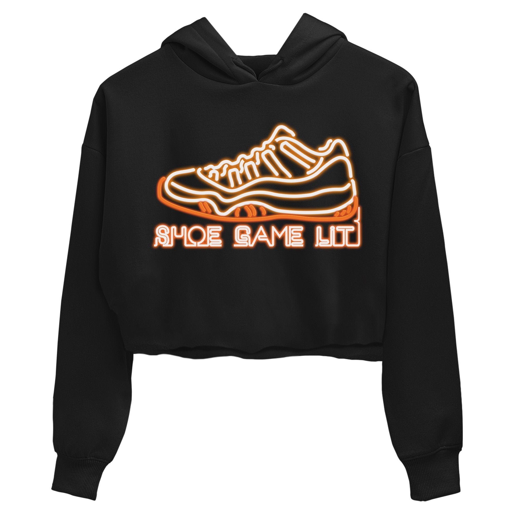 Jordan 11 Citrus Sneaker Matching T-Shirt Shoe Game Lit Sneaker Tees Jordan 11 Citrus Sneaker Release Tees Women's Shirts