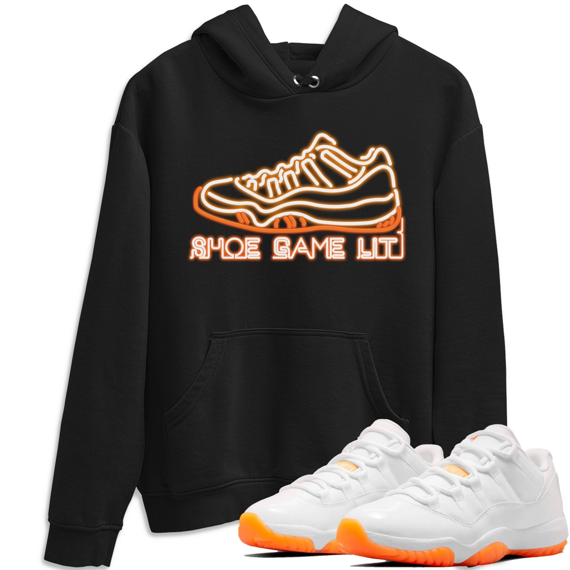 Jordan 11 Citrus Shirt To Match Jordans Shoe Game Lit Sneaker Tees Jordan 11 Citrus Drip Gear Zone Sneaker Matching Clothing Unisex Shirts
