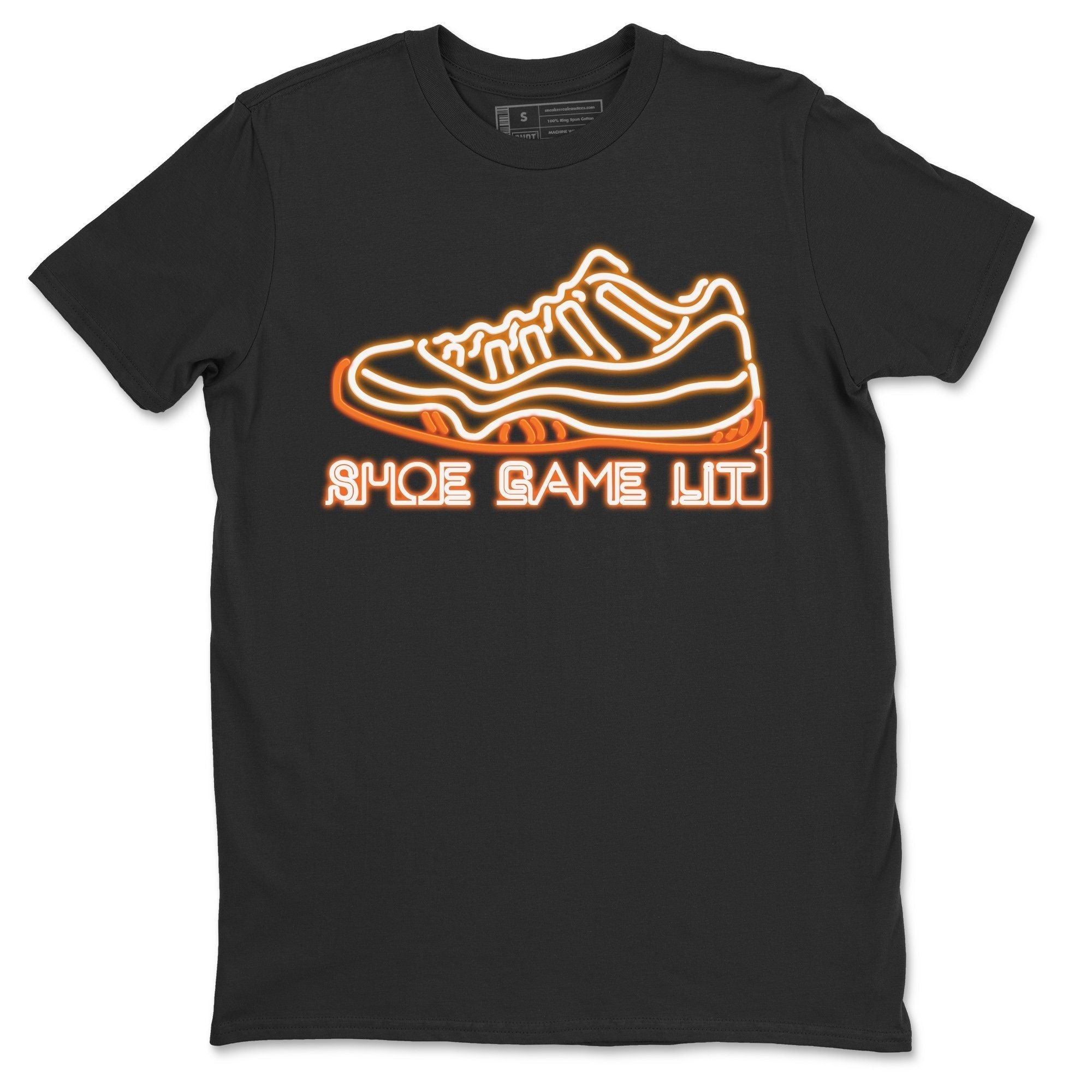 Jordan 11 Citrus Shirt To Match Jordans Shoe Game Lit Sneaker Tees Jordan 11 Citrus Drip Gear Zone Sneaker Matching Clothing Unisex Shirts