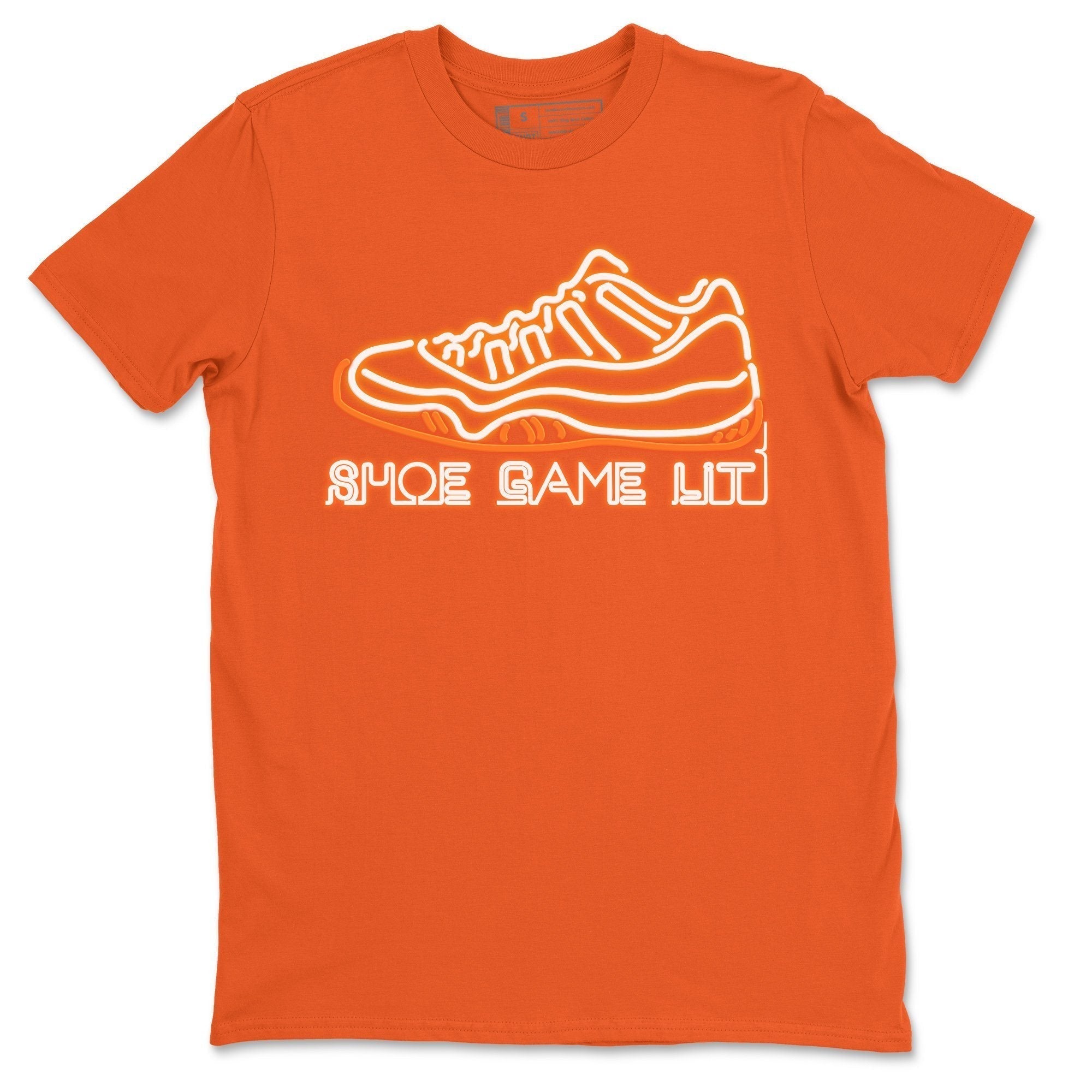 Jordan 11 Citrus Shirt To Match Jordans Shoe Game Lit Sneaker Tees Jordan 11 Citrus Drip Gear Zone Sneaker Matching Clothing Unisex Shirts