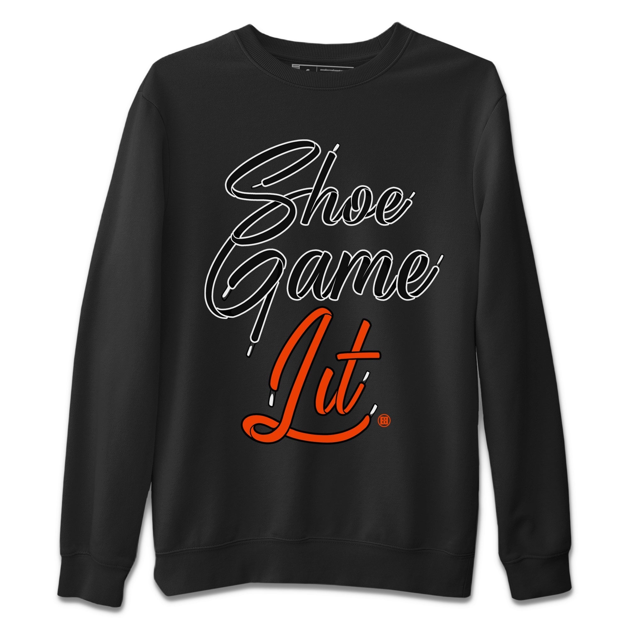 Air Jordan 12 Brilliant Orange Sneaker Match Tees Shoe Game Lit Shoe Lace Streetwear Sneaker Shirt 12s Brilliant Orange Tee Unisex Shirts Black 2