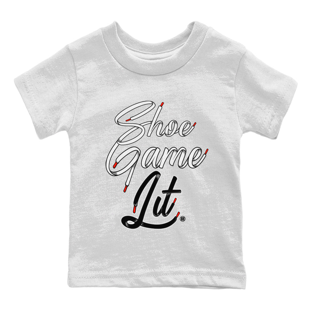 Air Jordan 13 Black Flint Sneaker Match Tees Shoe Game Lit Shoe Lace Streetwear Sneaker Shirt Air Jordan 13 Black Flint Sneaker Release Tees Kids Shirts White 2