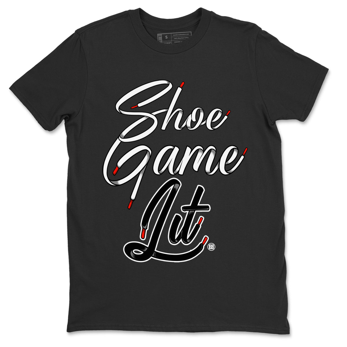 Air Jordan 13 Black Flint Sneaker Match Tees Shoe Game Lit Shoe Lace Streetwear Sneaker Shirt Air Jordan 13 Black Flint Sneaker Release Tees Unisex Shirts Black 2