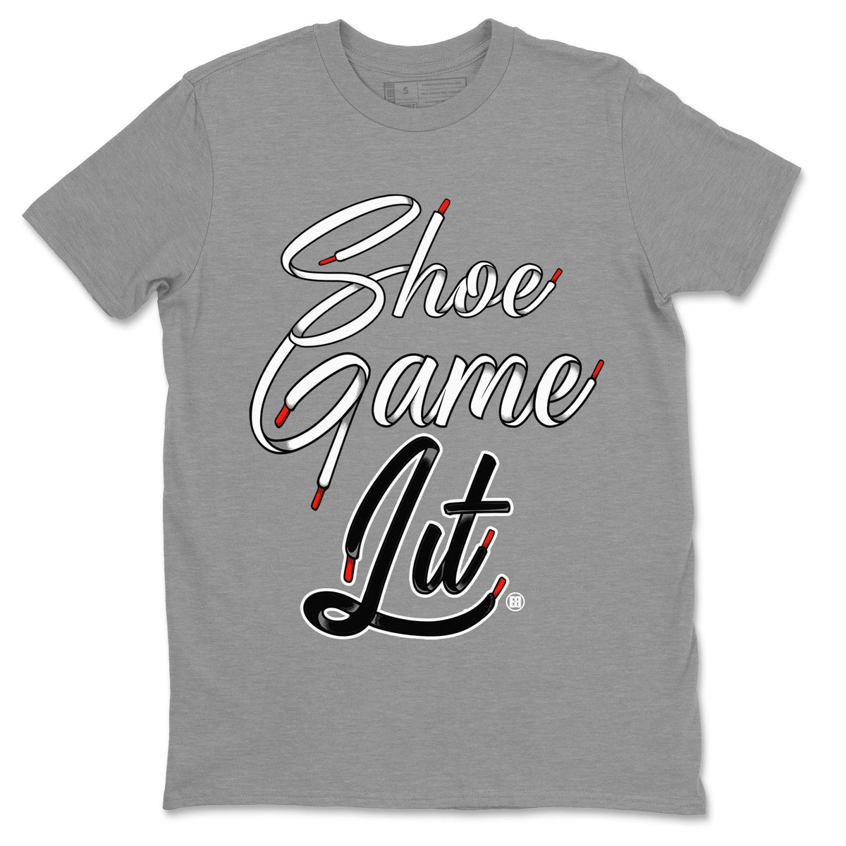Air Jordan 13 Black Flint Sneaker Match Tees Shoe Game Lit Shoe Lace Streetwear Sneaker Shirt Air Jordan 13 Black Flint Sneaker Release Tees Unisex Shirts Heather Grey 2