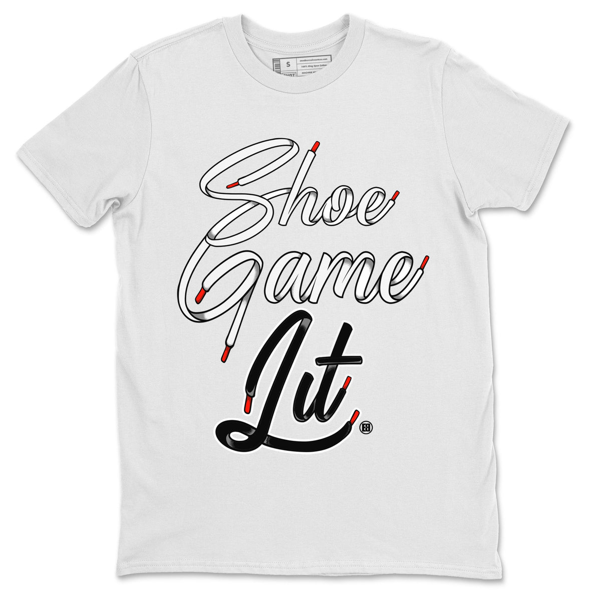 Air Jordan 13 Black Flint Sneaker Match Tees Shoe Game Lit Shoe Lace Streetwear Sneaker Shirt Air Jordan 13 Black Flint Sneaker Release Tees Unisex Shirts White 2