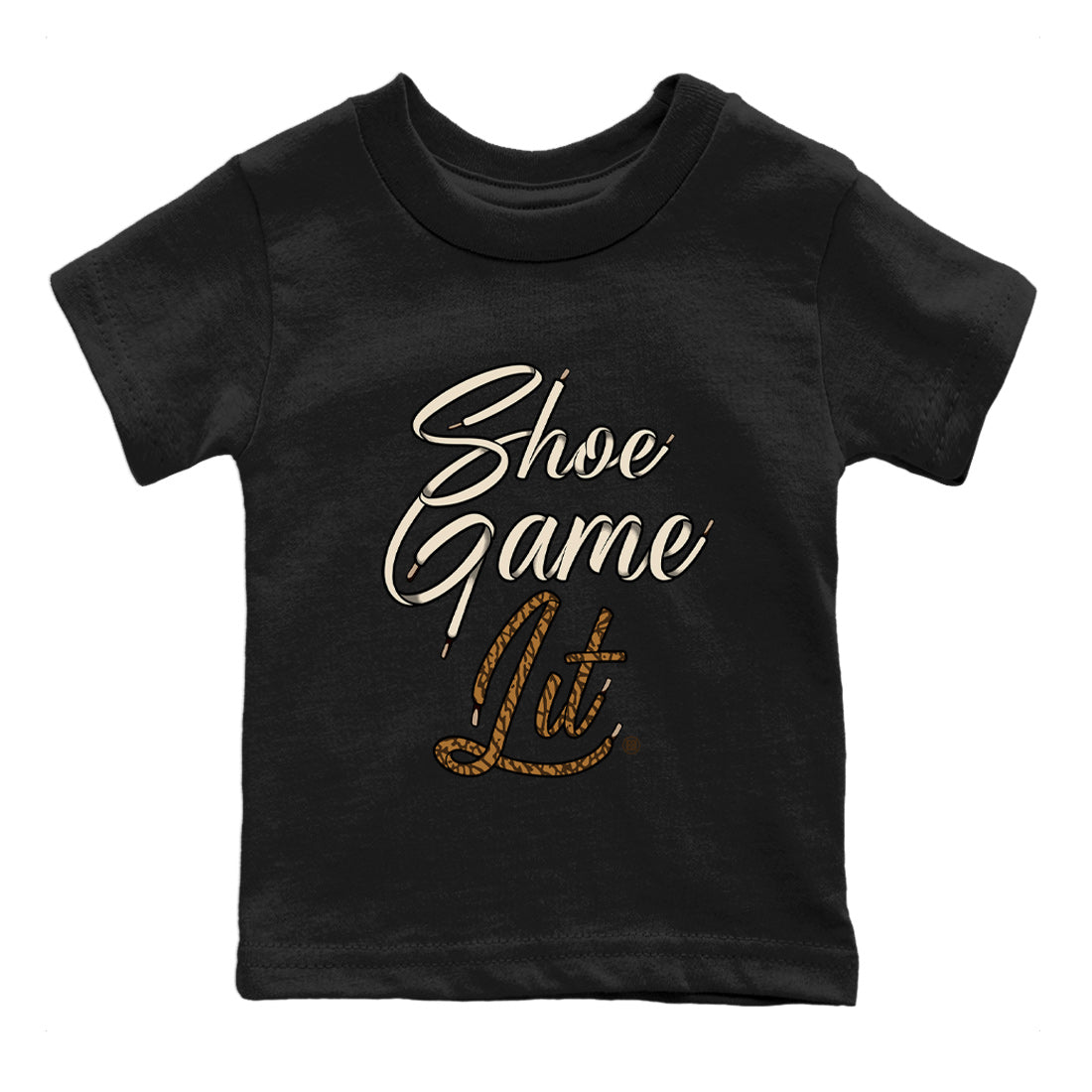 Air Jordan 3 Palomino Sneaker Match Tees Shoe Game Lit Shoe Lace Streetwear Sneaker Shirt Jordan 3 Retro Palomino Sneaker Release Tees Kids Shirts Black 2