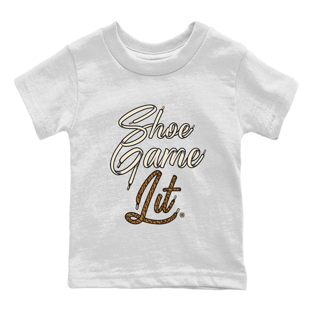 Air Jordan 3 Palomino Sneaker Match Tees Shoe Game Lit Shoe Lace Streetwear Sneaker Shirt Jordan 3 Retro Palomino Sneaker Release Tees Kids Shirts White 2