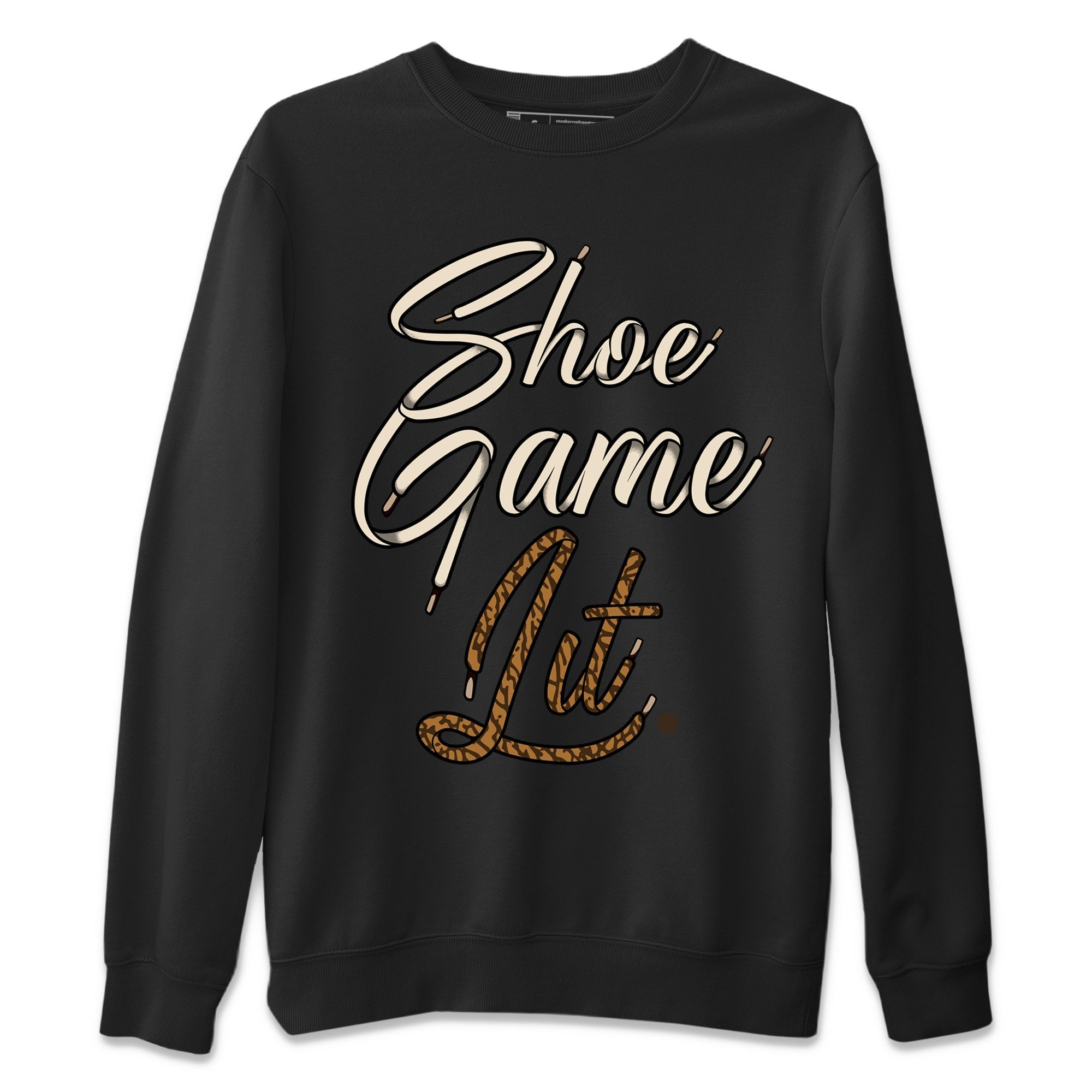 Air Jordan 3 Palomino Sneaker Match Tees Shoe Game Lit Shoe Lace Streetwear Sneaker Shirt Jordan 3 Retro Palomino Sneaker Release Tees Unisex Shirts Black 2