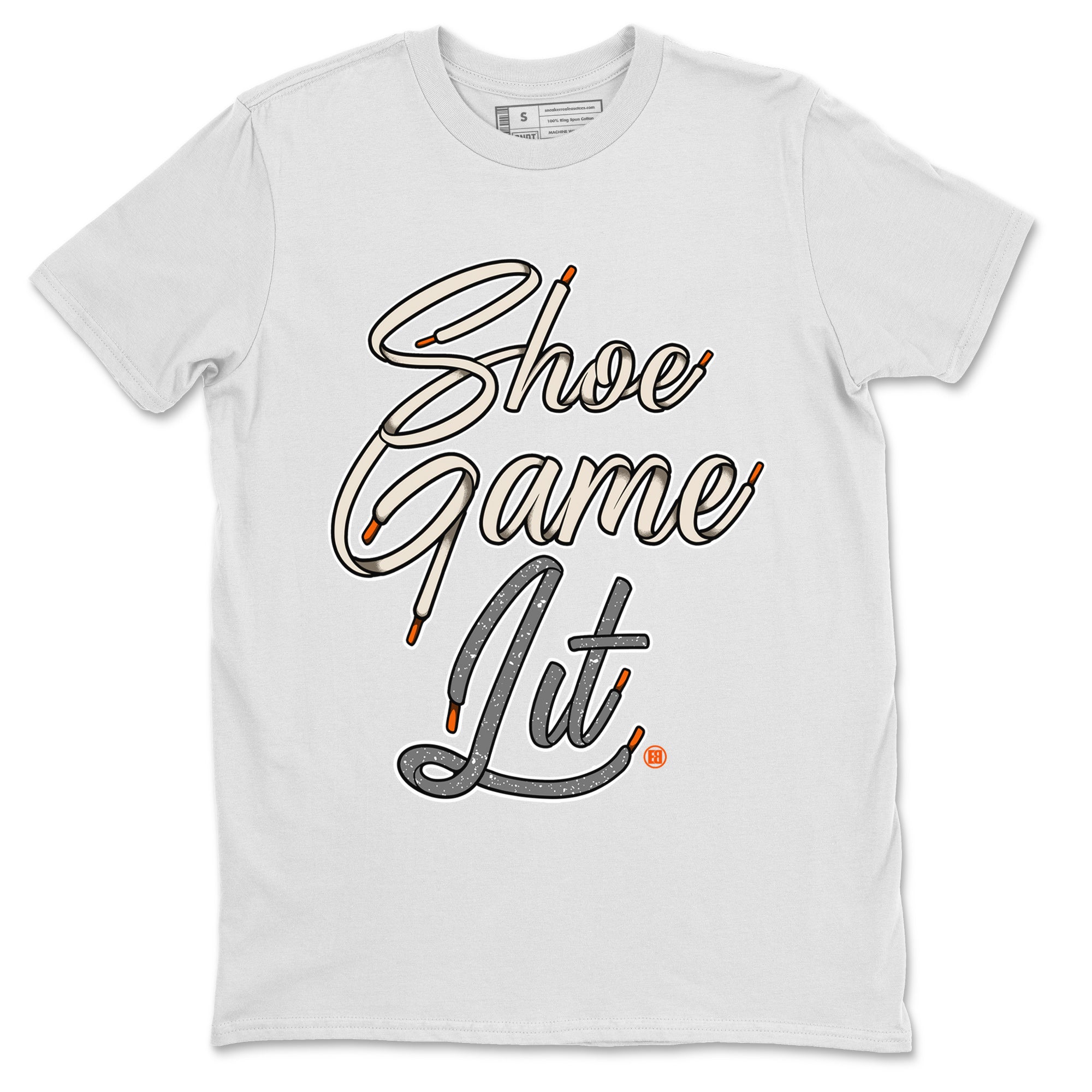 Air Jordan 5 Craft Sneaker Match Tees Shoe Game Lit Shoe Lace Streetwear Sneaker Shirt Air Jordan 5 Retro Craft Tees Unisex Shirts White 2