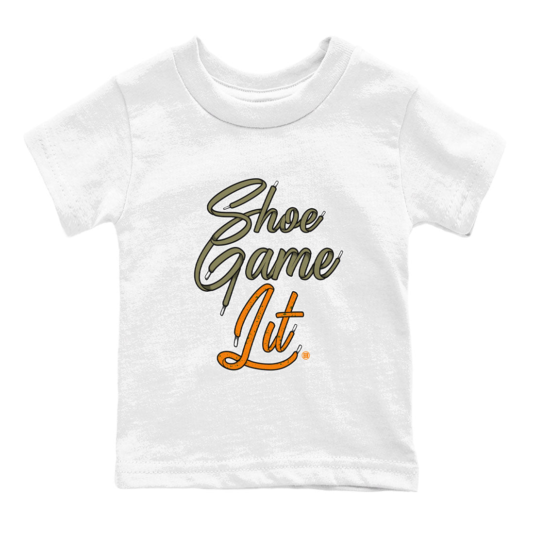 5s Olive shirt to match jordans Shoe Game Lit Shoe Lace sneaker tees Air Jordan 5 Olive Drip Gear Zone baby toddler White 2 cotton Shirt