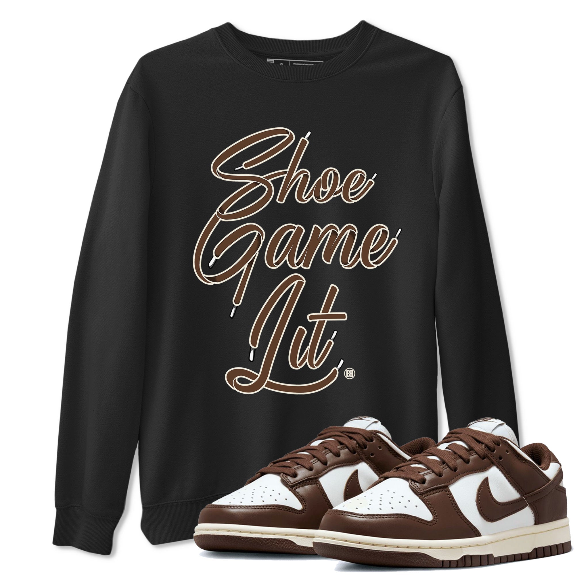 Dunk Low WMNS Cacao Wow sneaker sneaker shirt to match jordans Shoe Game Lit Shoe Lace sneaker match tees Dunk Cacao Wow Drip Gear Zones Short Sleeve Unisex Cotton Sneaker Matching T-Shirt Black 1 T-Shirt