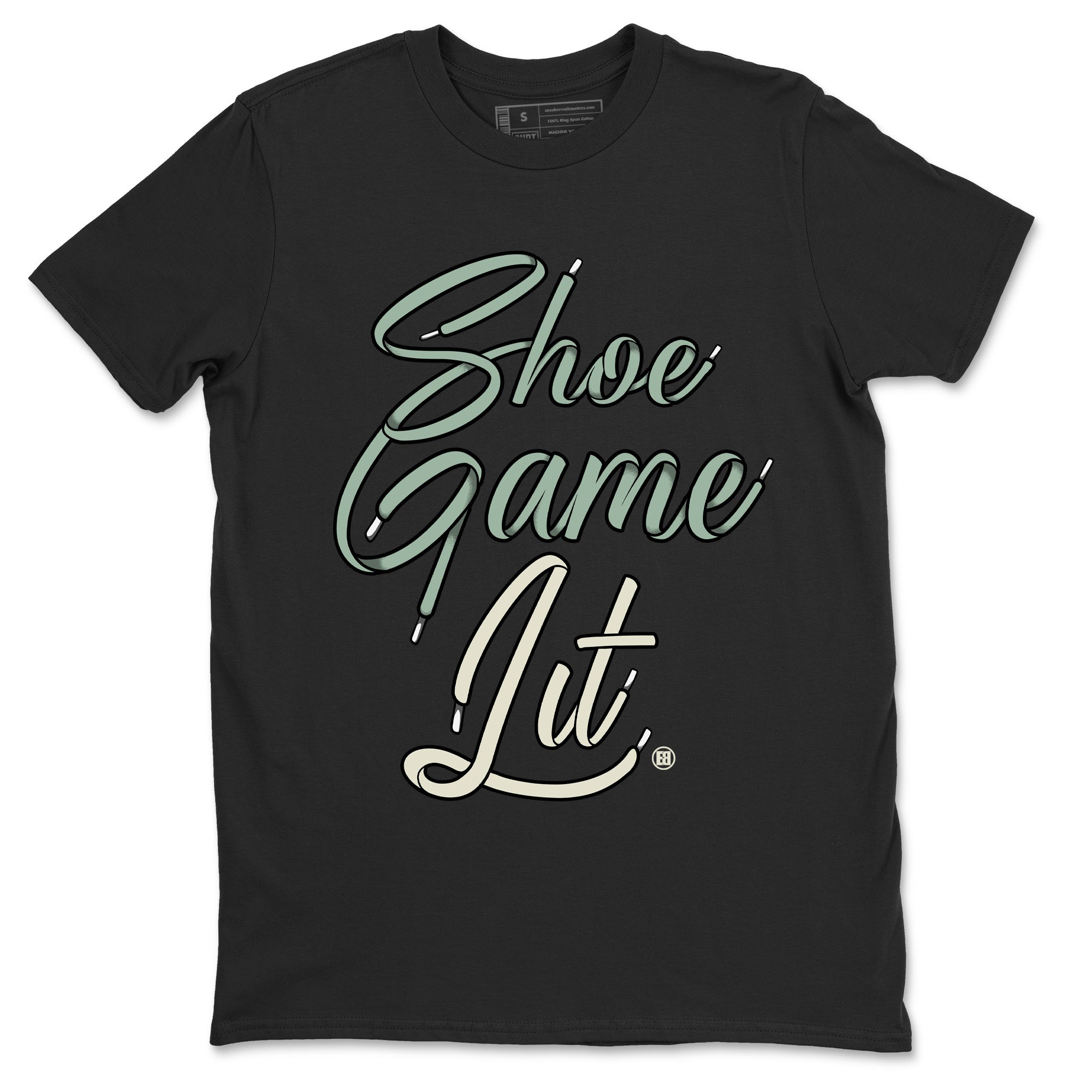 Dunk Low Mica Green Shirts Shoe Game Lit Shoe Lace Streetwear Sneaker Shirt Dunk Mica Green Sneaker Release Tees Unisex Shirts Black 2