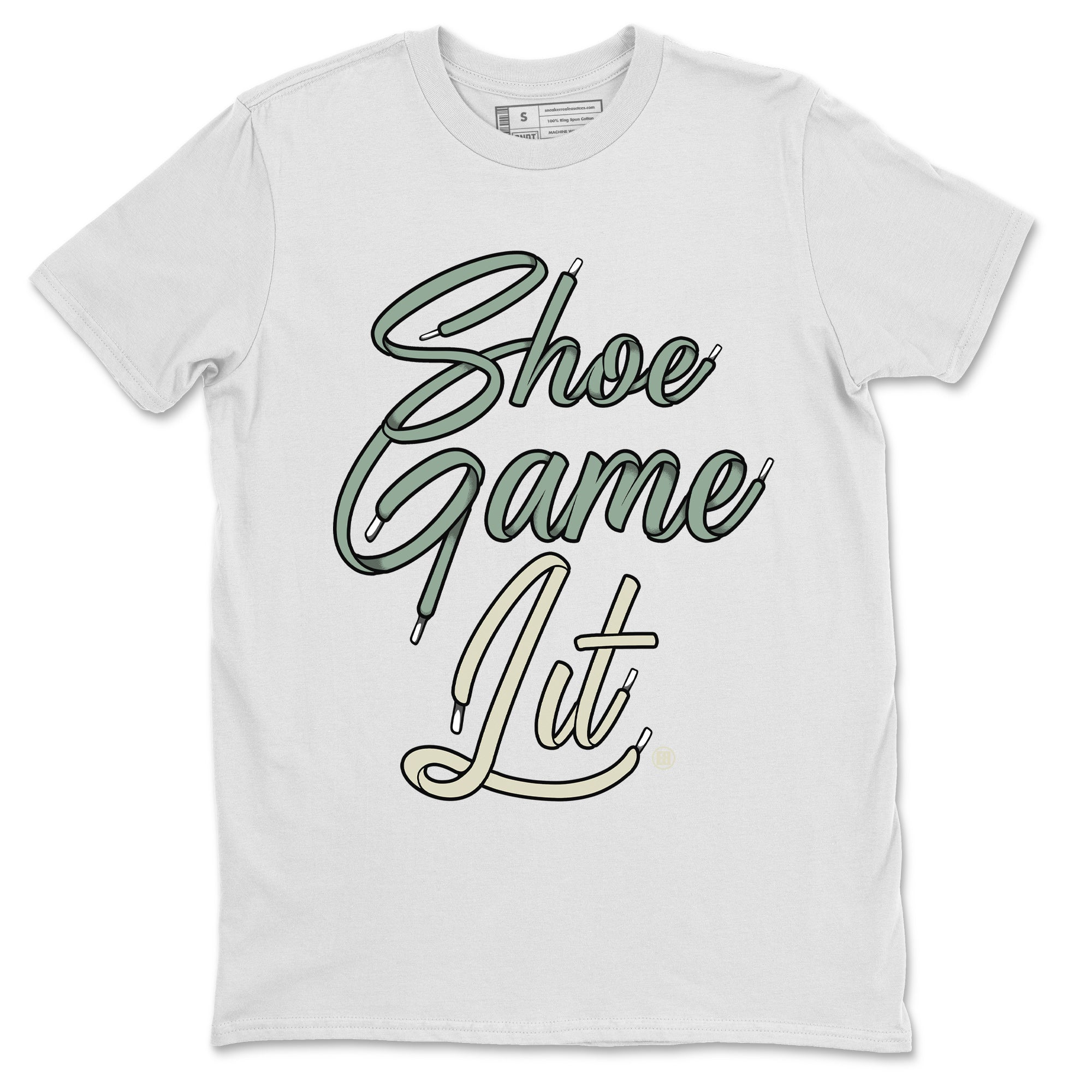 Dunk Low Mica Green Shirts Shoe Game Lit Shoe Lace Streetwear Sneaker Shirt Dunk Mica Green Sneaker Release Tees Unisex Shirts White 2