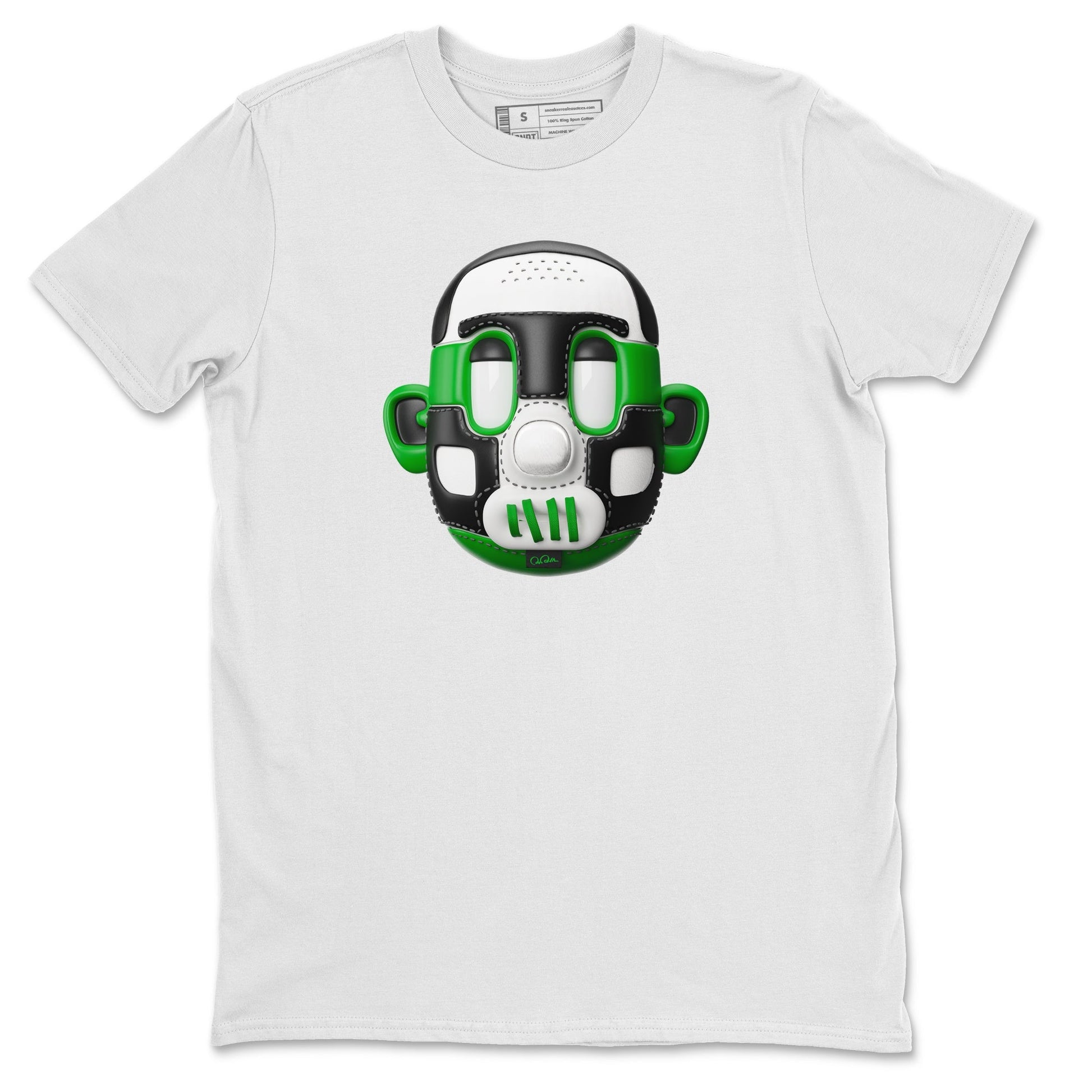 Air Jordan 1 Celtics Sneaker Match Tees Shoe Head Sneaker Tees AJ1 Celtics Drip Gear Zone Unisex Shirts White 2