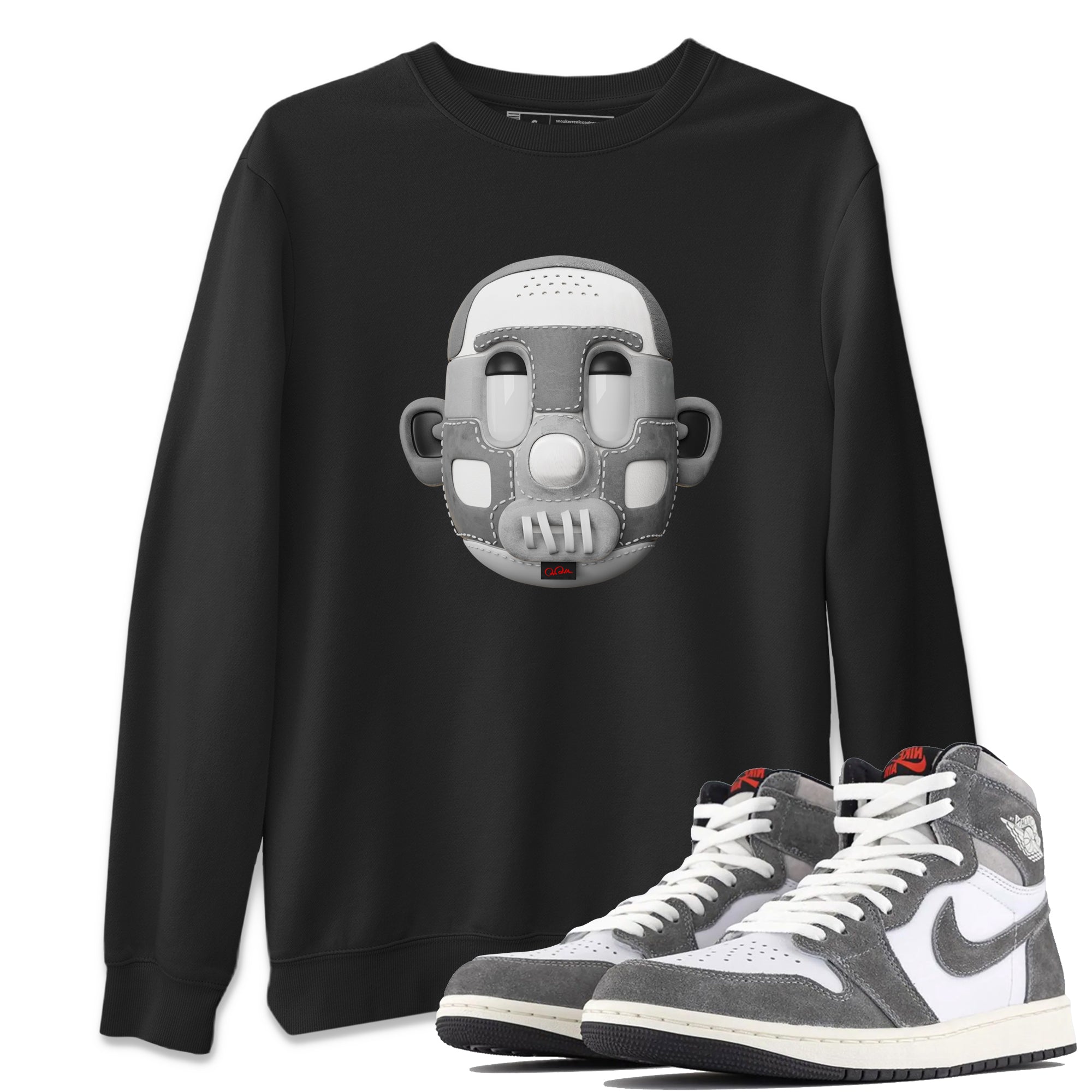 Air Jordan 1 Washed Heritage Sneaker Match Tees Shoe Head Streetwear Sneaker Shirt AJ1 Washed Heritage Sneaker Release Tees Unisex Shirts Black 1