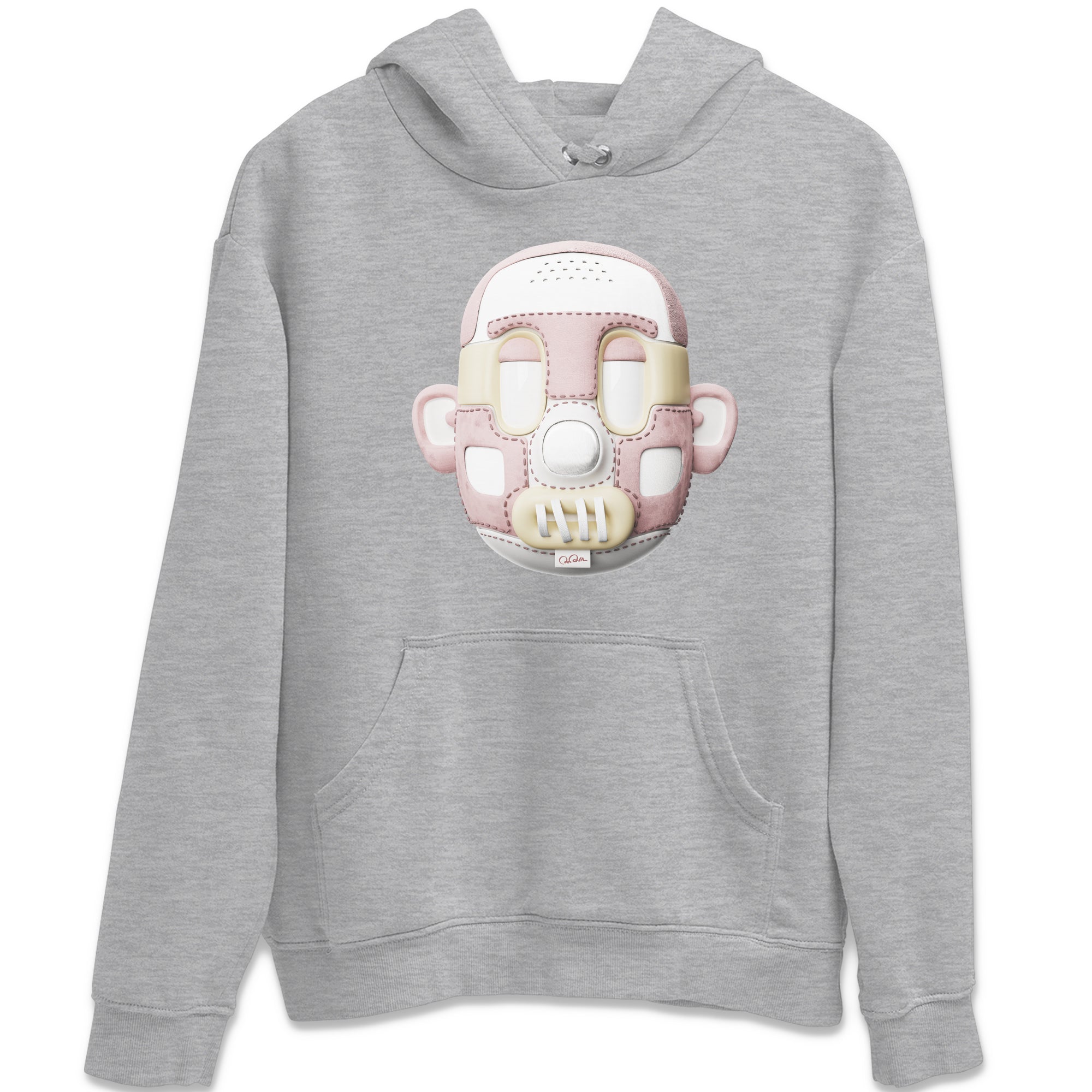 Air Jordan 1 Washed Pink Sneaker Match Tees Shoe Head Sneaker Tees AJ1 Washed Pink Drip Gear Zone Unisex Shirts Heather Grey 2