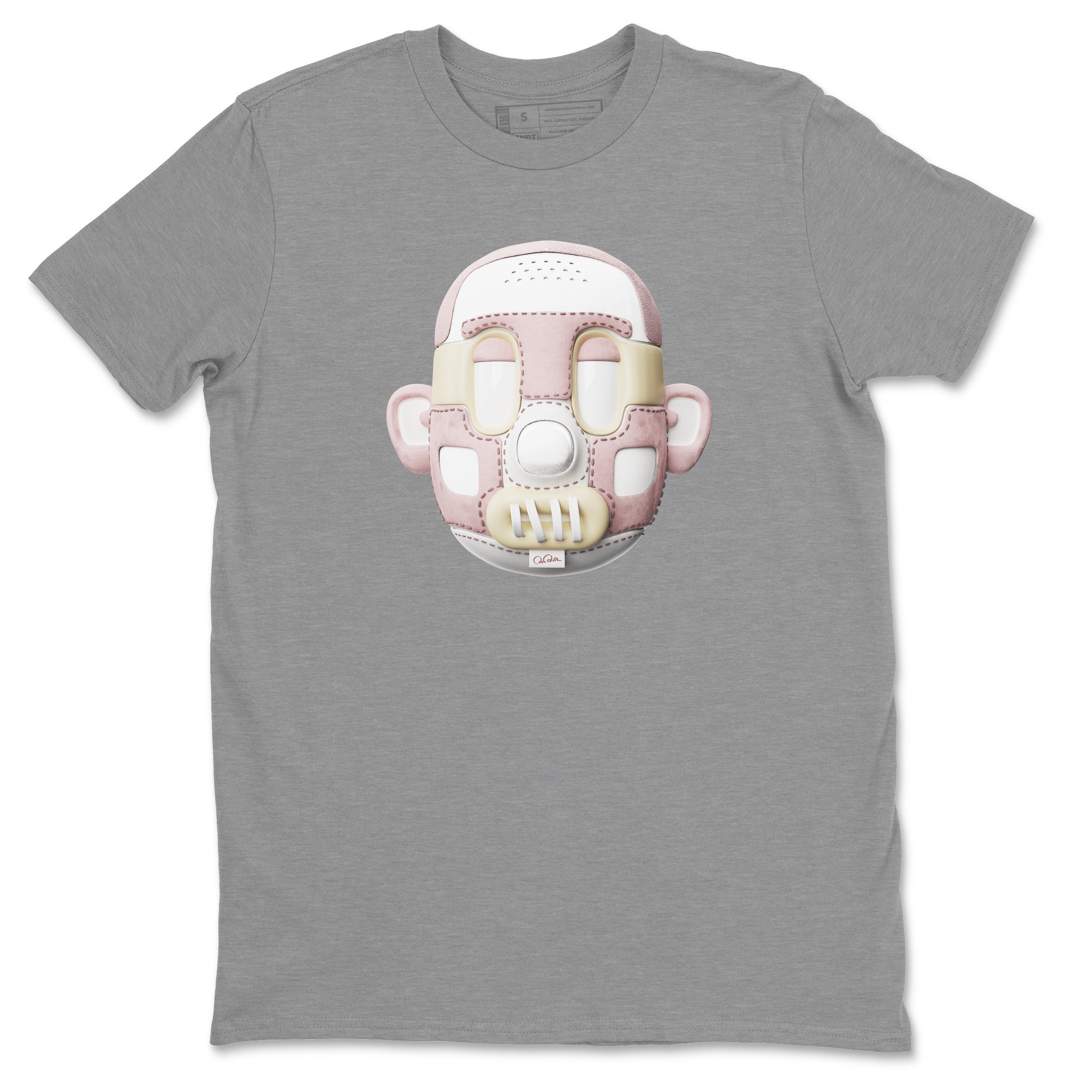 Air Jordan 1 Washed Pink Sneaker Match Tees Shoe Head Sneaker Tees AJ1 Washed Pink Drip Gear Zone Unisex Shirts Heather Grey 2