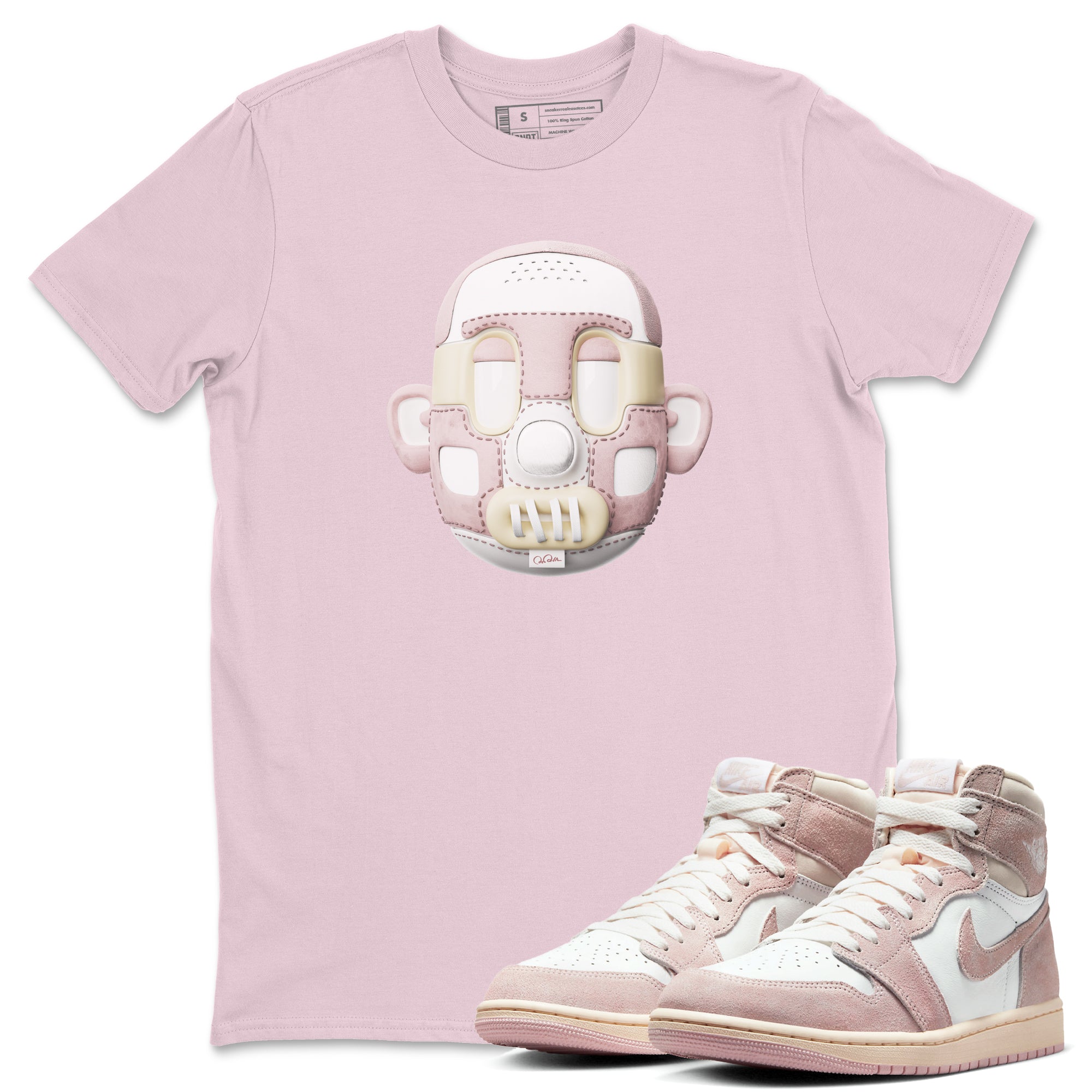 Air Jordan 1 Washed Pink Sneaker Match Tees Shoe Head Sneaker Tees AJ1 Washed Pink Drip Gear Zone Unisex Shirts Pink 1