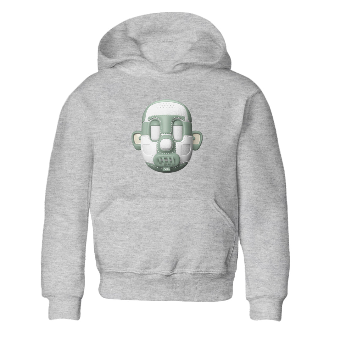 Dunk Mica Green Sneaker Match Tees Shoe Head Sneaker Tees Dunk Low Mica Green Sneaker Release Tees Kids Shirts Heather Grey 2