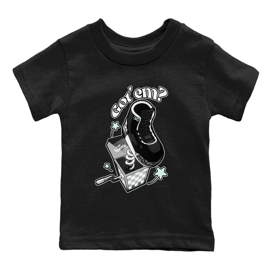 3s Green Glow shirt to match jordans Shoe In The Box sneaker tees Air Jordan 3 Green Glow Drip Gear Zone baby toddler Black 2 cotton Shirt
