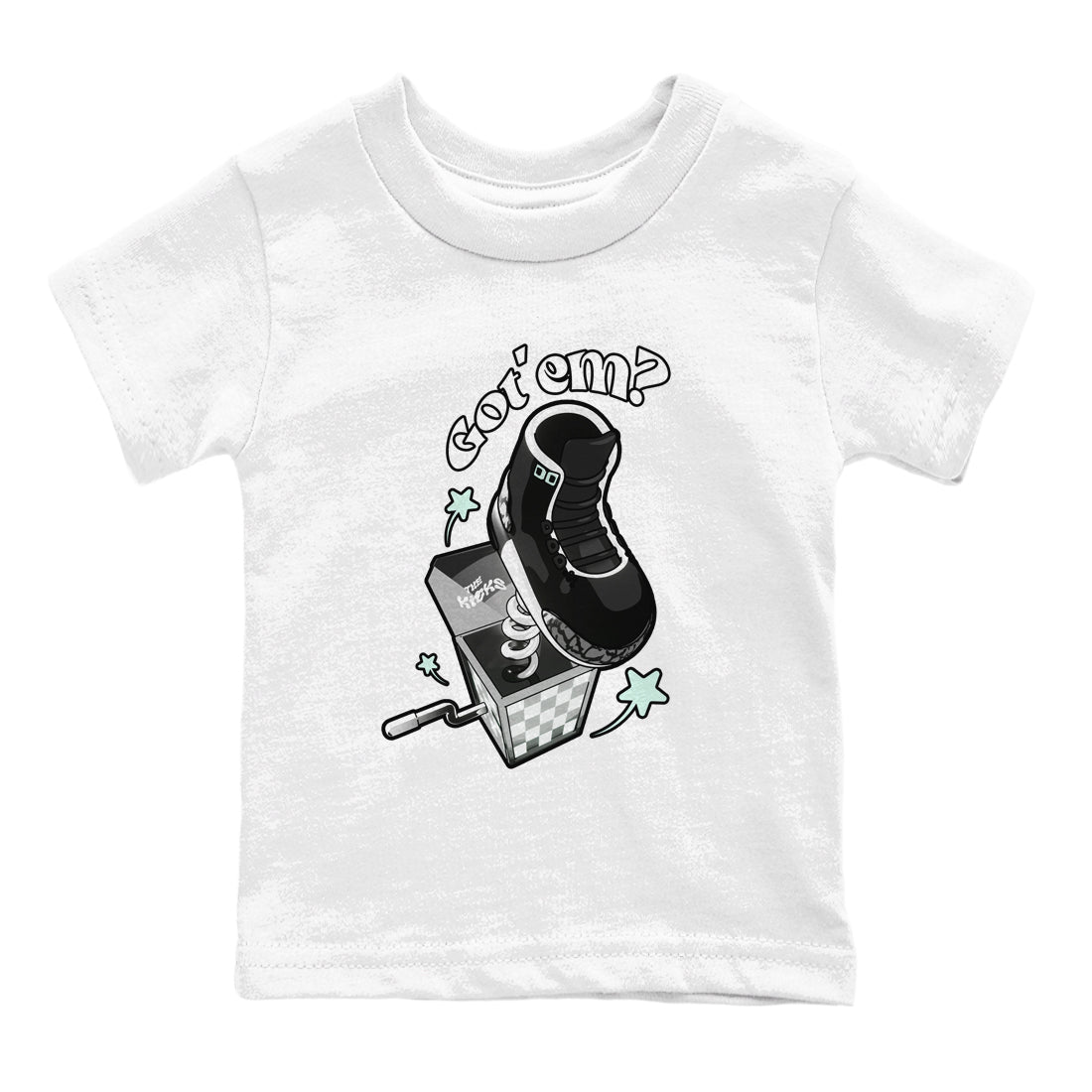 3s Green Glow shirt to match jordans Shoe In The Box sneaker tees Air Jordan 3 Green Glow Drip Gear Zone baby toddler White 2 cotton Shirt