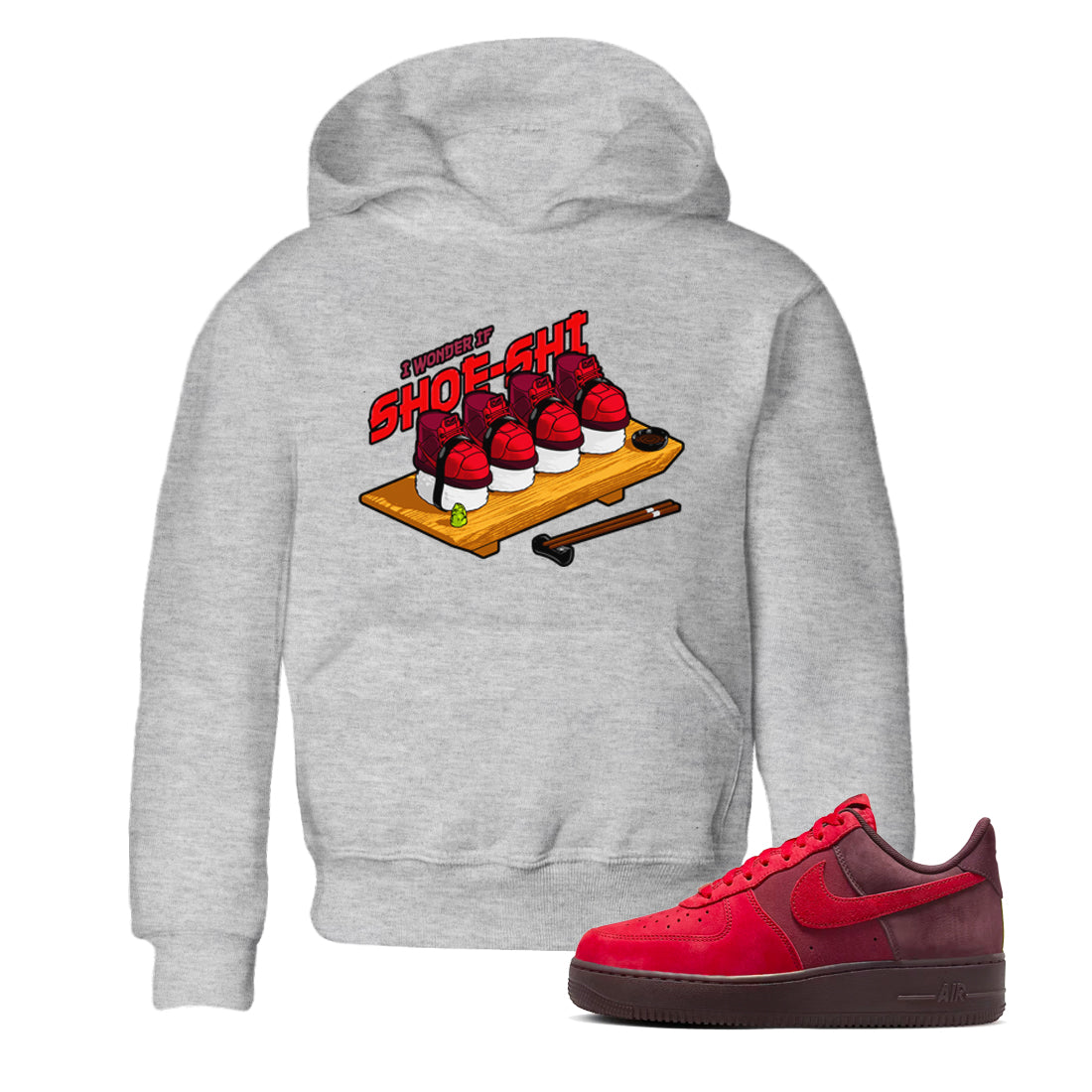 Air Force 1 Layers of Love shirt to match jordans Shoe-Shi sneaker tees af1 Layers of Love Drip Gear Zone baby toddler Heather Grey 1 cotton Shirt