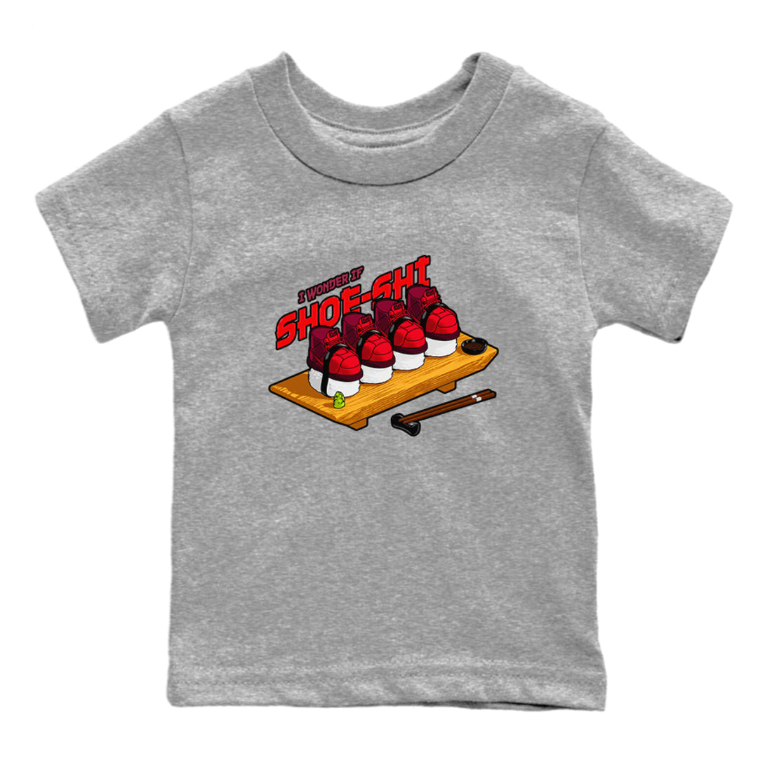 Air Force 1 Layers of Love shirt to match jordans Shoe-Shi sneaker tees af1 Layers of Love Drip Gear Zone baby toddler Heather Grey 2 cotton Shirt