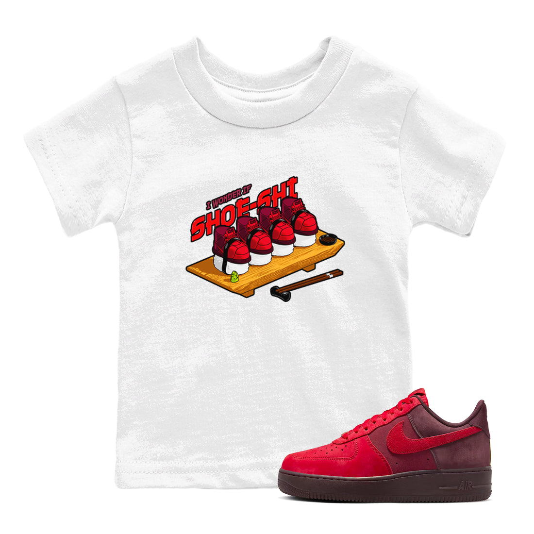 Air Force 1 Layers of Love shirt to match jordans Shoe-Shi sneaker tees af1 Layers of Love Drip Gear Zone baby toddler White 1 cotton Shirt
