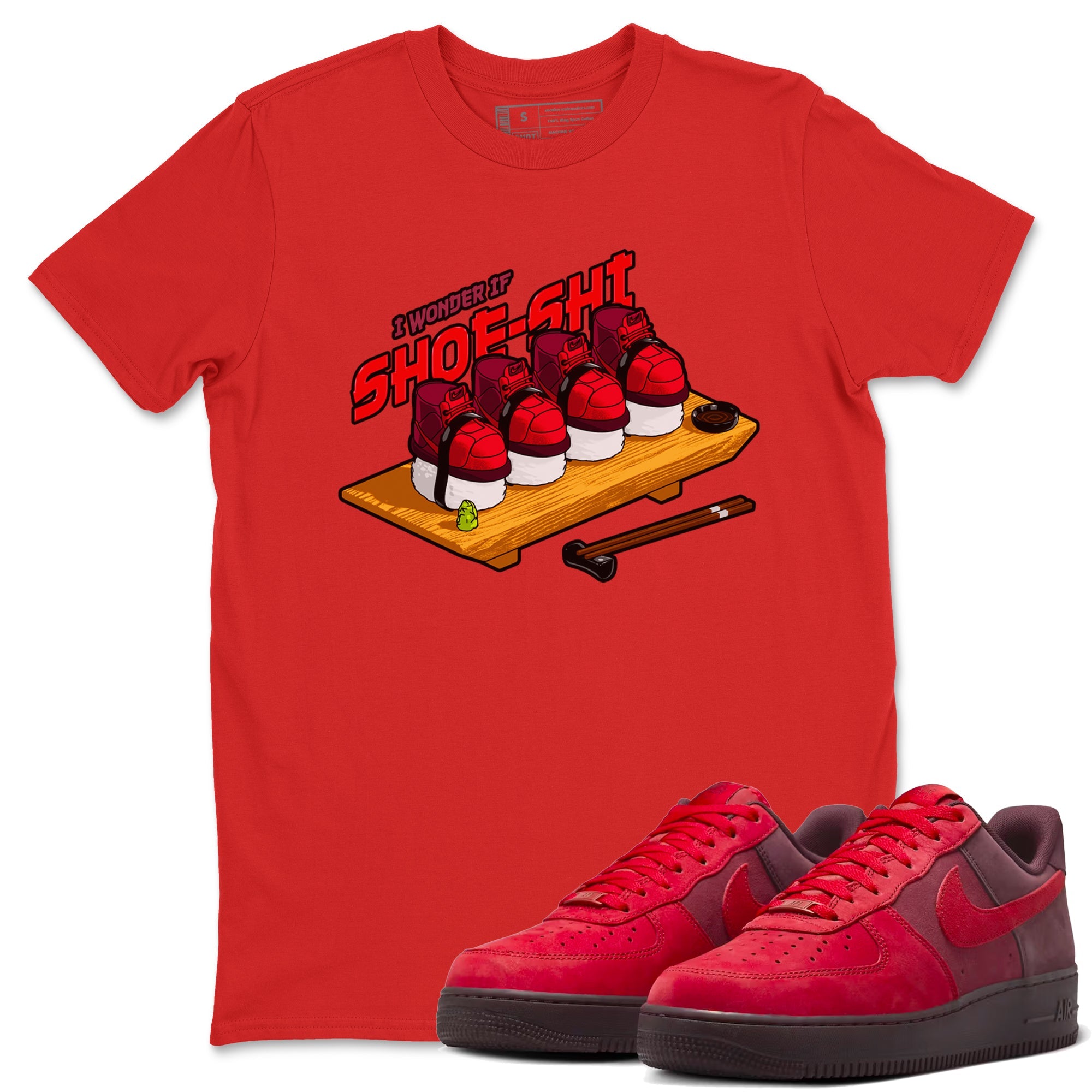 Air Force 1 Layers of Love shirt to match jordans Shoe-Shi sneaker tees af1 Layers of Love Drip Gear Zone unisex cotton Red 1 crew neck shirt
