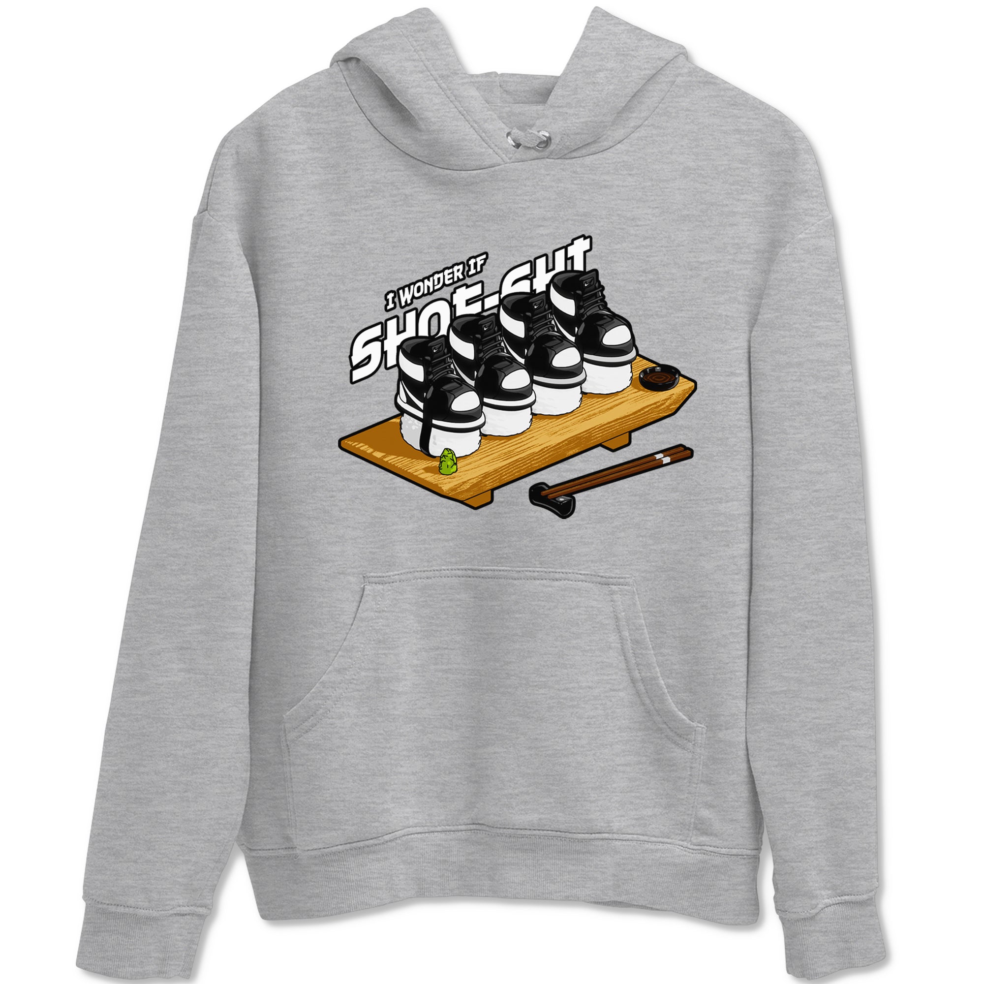 1s Black White shirt to match jordans Shoe-Shi sneaker tees Air Jordan 1 High OG Black White Drip Gear Zone unisex cotton Heather Grey 2 crew neck shirt