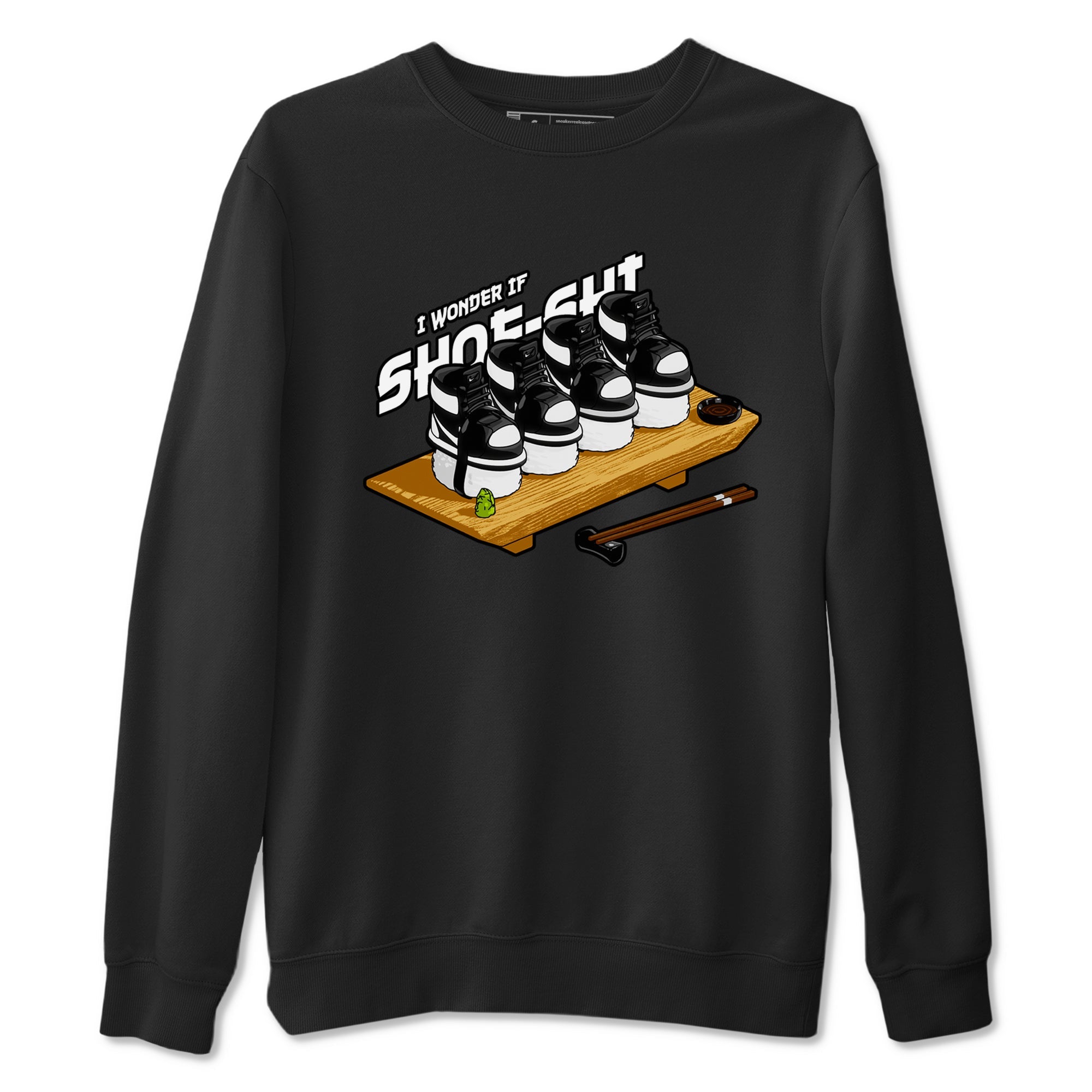 1s Black White shirt to match jordans Shoe-Shi sneaker tees Air Jordan 1 High OG Black White Drip Gear Zone unisex cotton Black 2 crew neck shirt