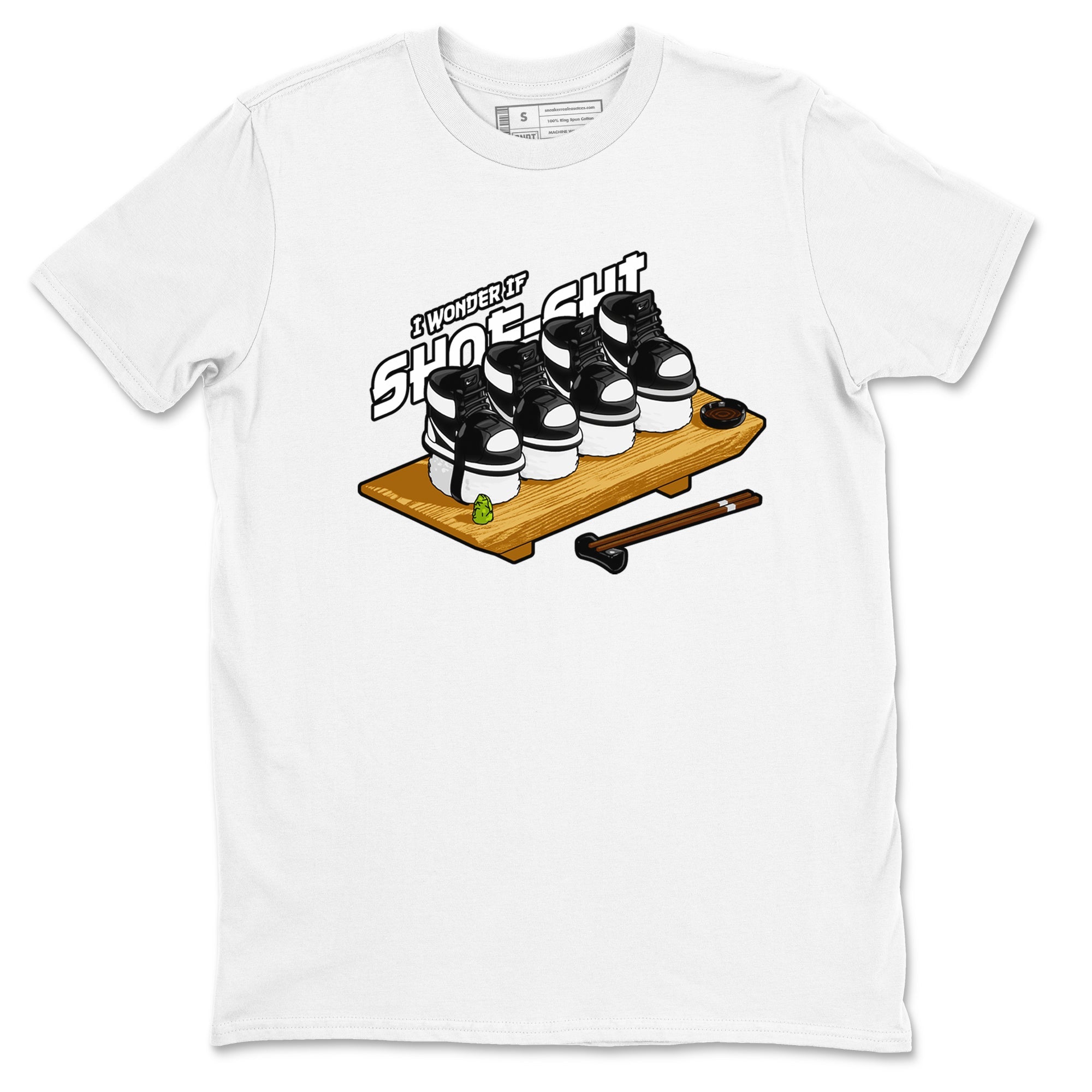 1s Black White shirt to match jordans Shoe-Shi sneaker tees Air Jordan 1 High OG Black White Drip Gear Zone unisex cotton White 2 crew neck shirt