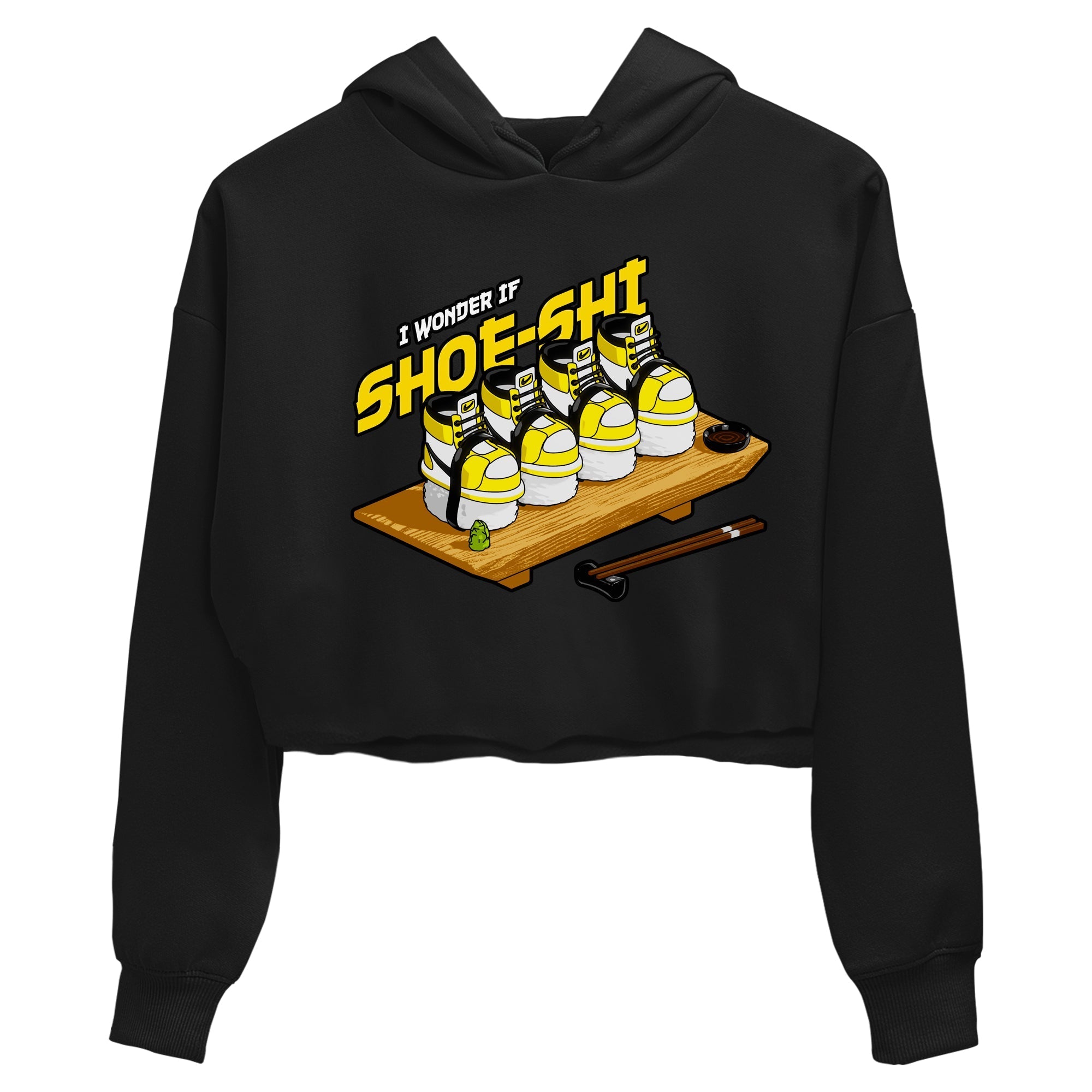 1s Yellow Ochre shirt to match jordans Shoe-Shi sneaker tees streetwear brand Air Jordan 1 Yellow Ochre Drip Gear Zone Brand Black 2 crop length shirt