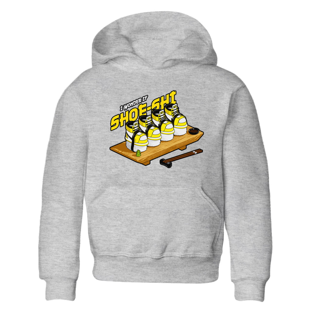 1s Yellow Ochre shirt to match jordans Shoe-Shi sneaker tees streetwear brand Air Jordan 1 Yellow Ochre Drip Gear Zone Brand baby toddler Heather Grey 2 cotton Shirt