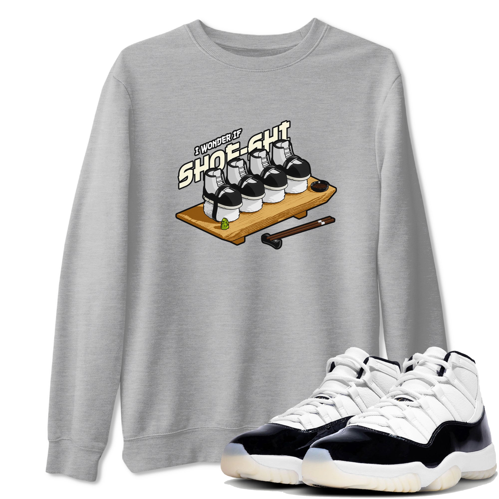 Air Jordan 11 Gratitude shirt to match jordans Shoe-Shi sneaker tees AJ11 Gratitude Drip Gear Zone Unisex Heather Grey 1 T-Shirt