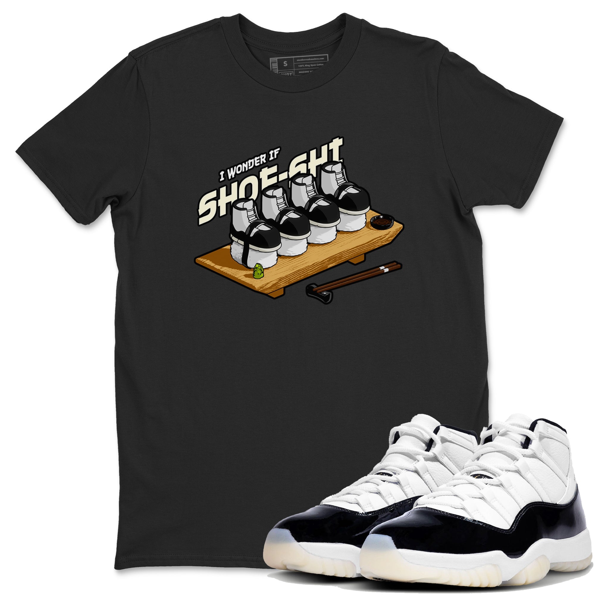 Air Jordan 11 Gratitude shirt to match jordans Shoe-Shi sneaker tees AJ11 Gratitude Drip Gear Zone Unisex Black 1 T-Shirt